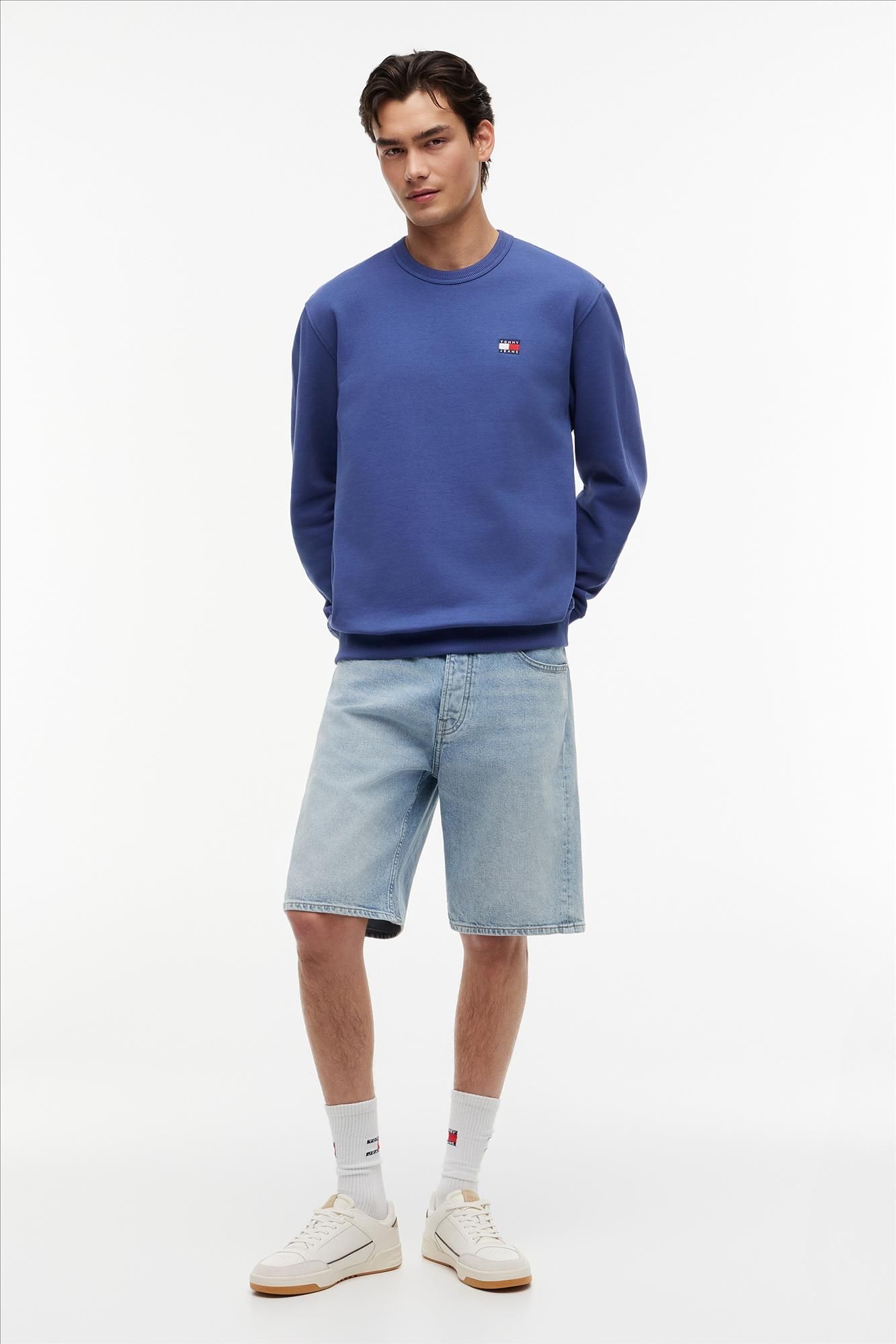 Tommy Jeans - Blauwe Regular Badge sweater