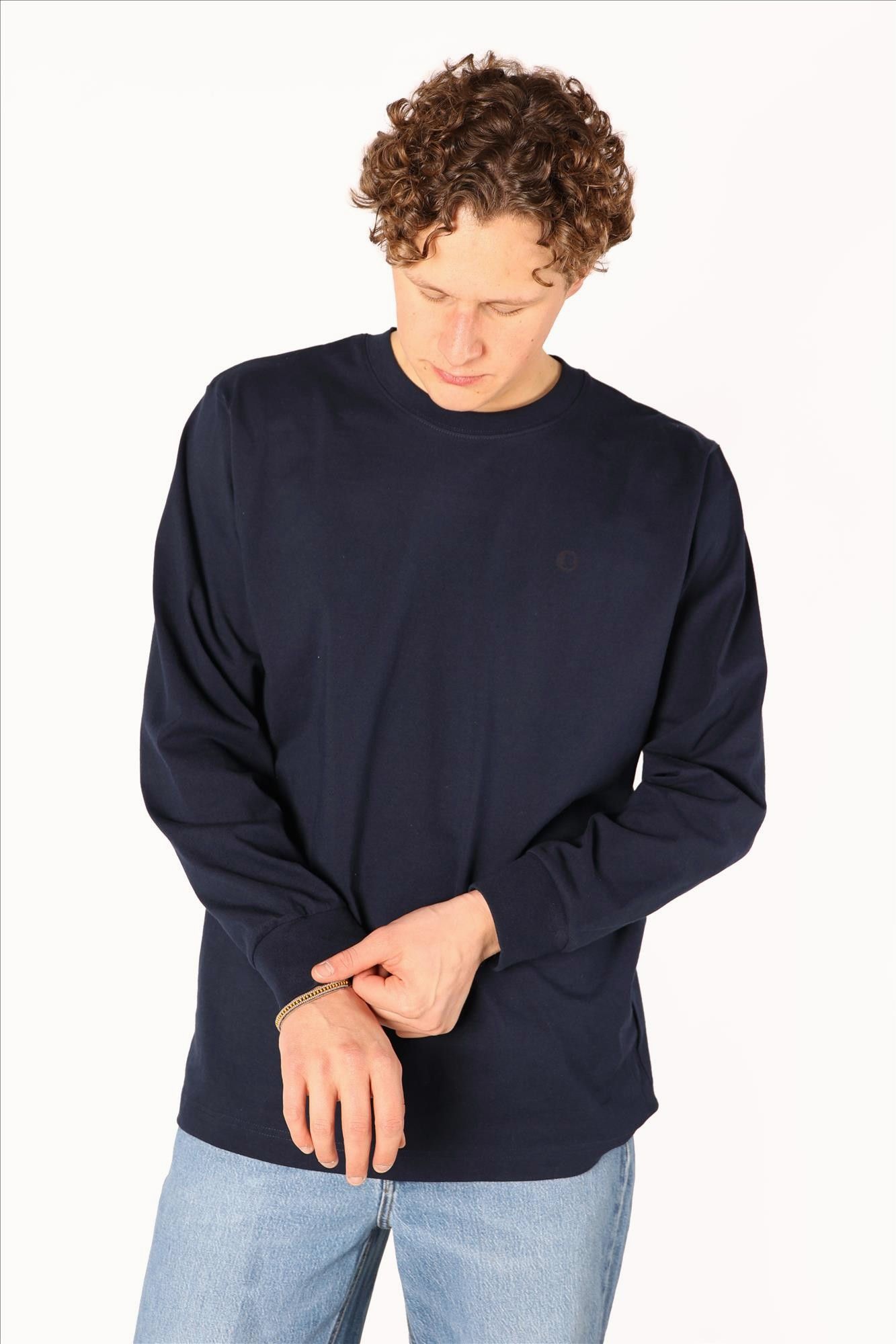 Brooklyn - Donkerblauwe B-Icon longsleeve