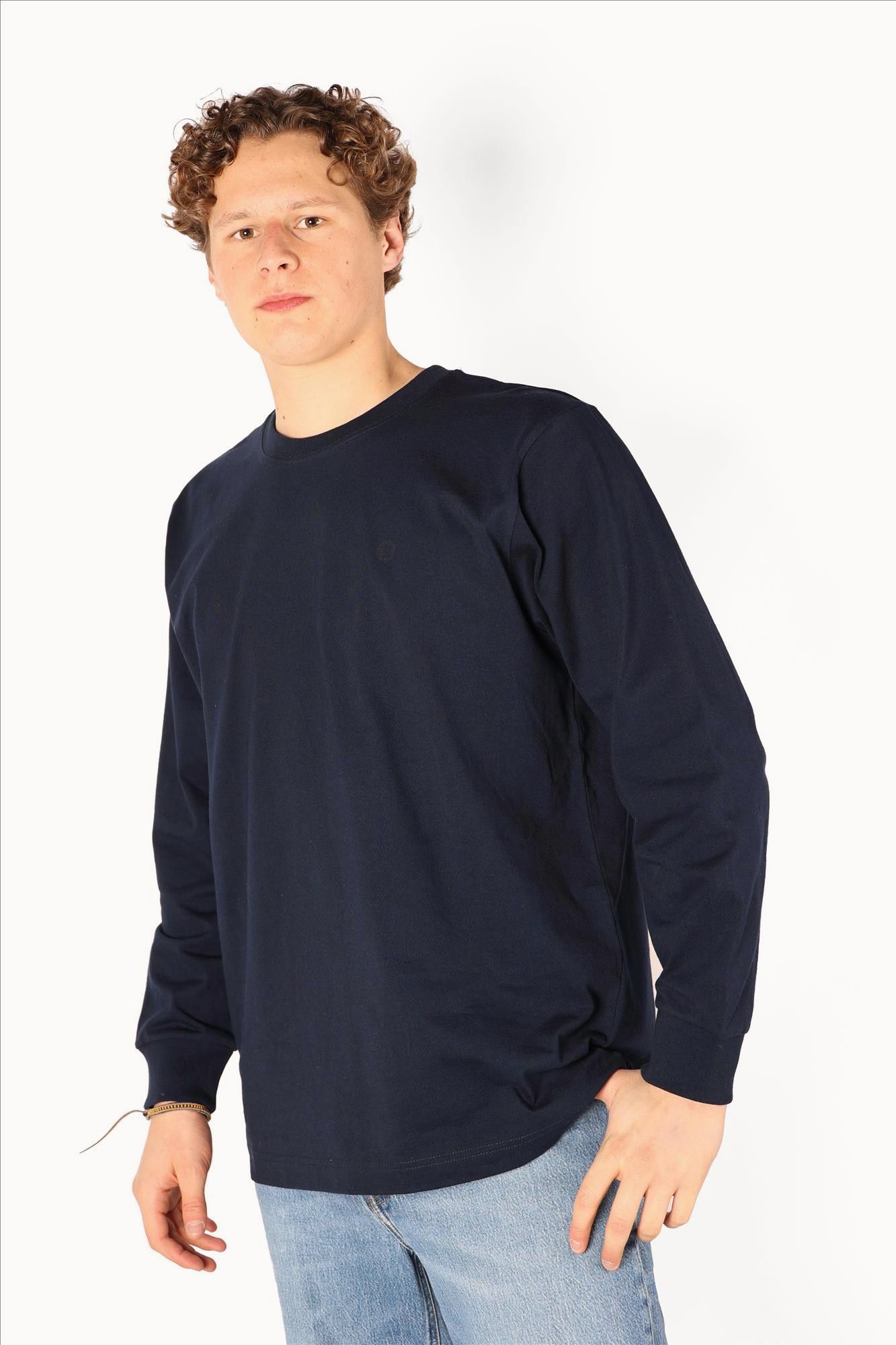 Brooklyn - Donkerblauwe B-Icon longsleeve