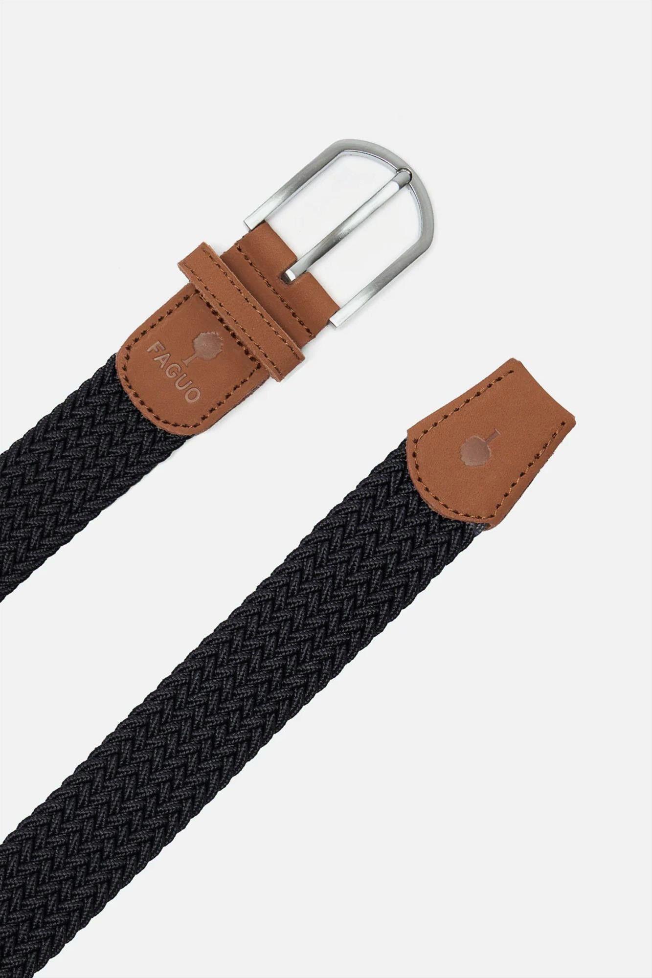 Faguo - Zwarte Belt Syn Woven riem