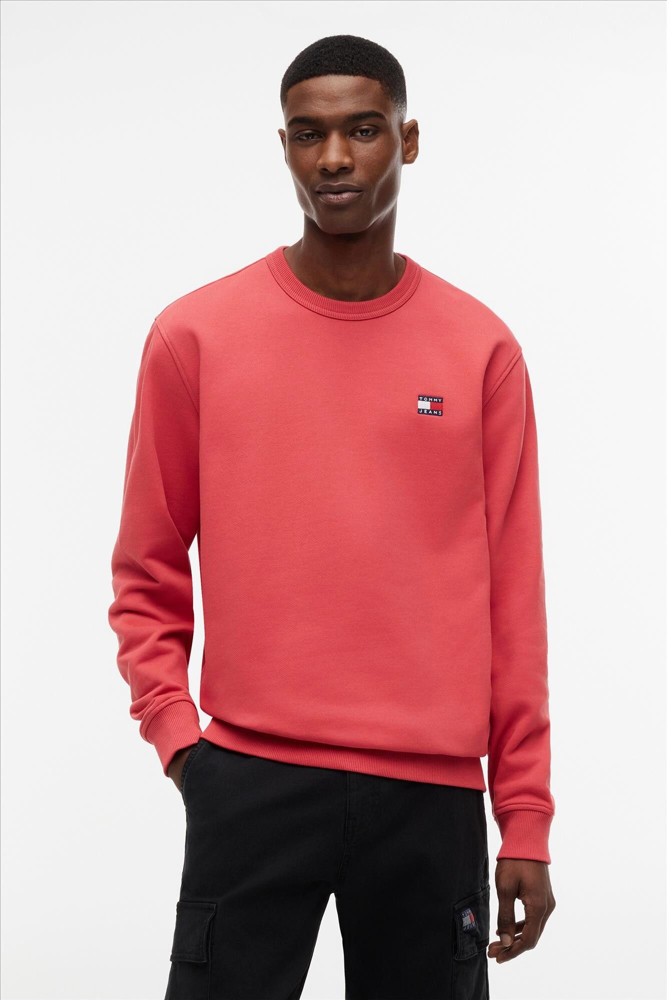 Tommy Jeans - Rode Regular Badge sweater