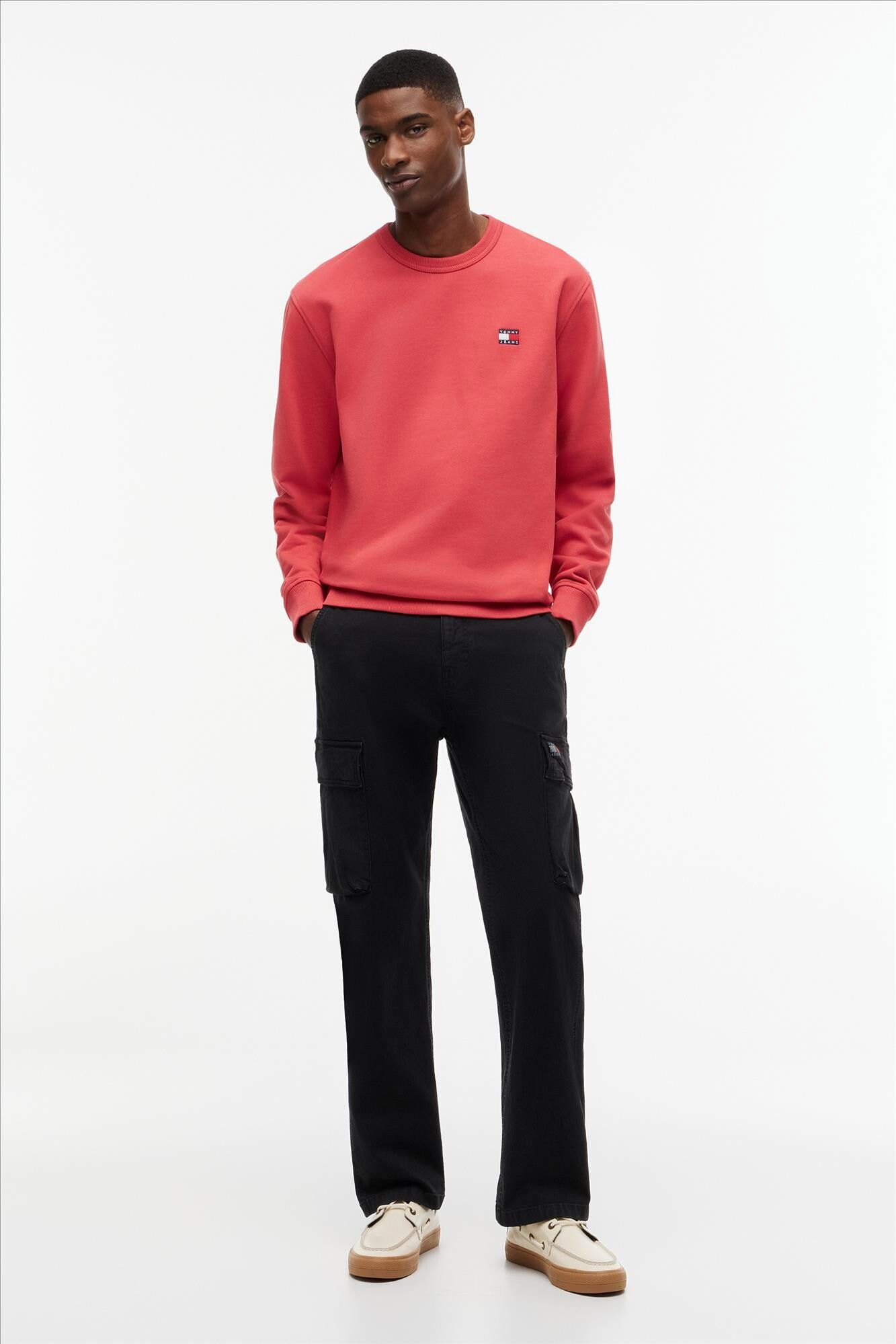 Tommy Jeans - Rode Regular Badge sweater