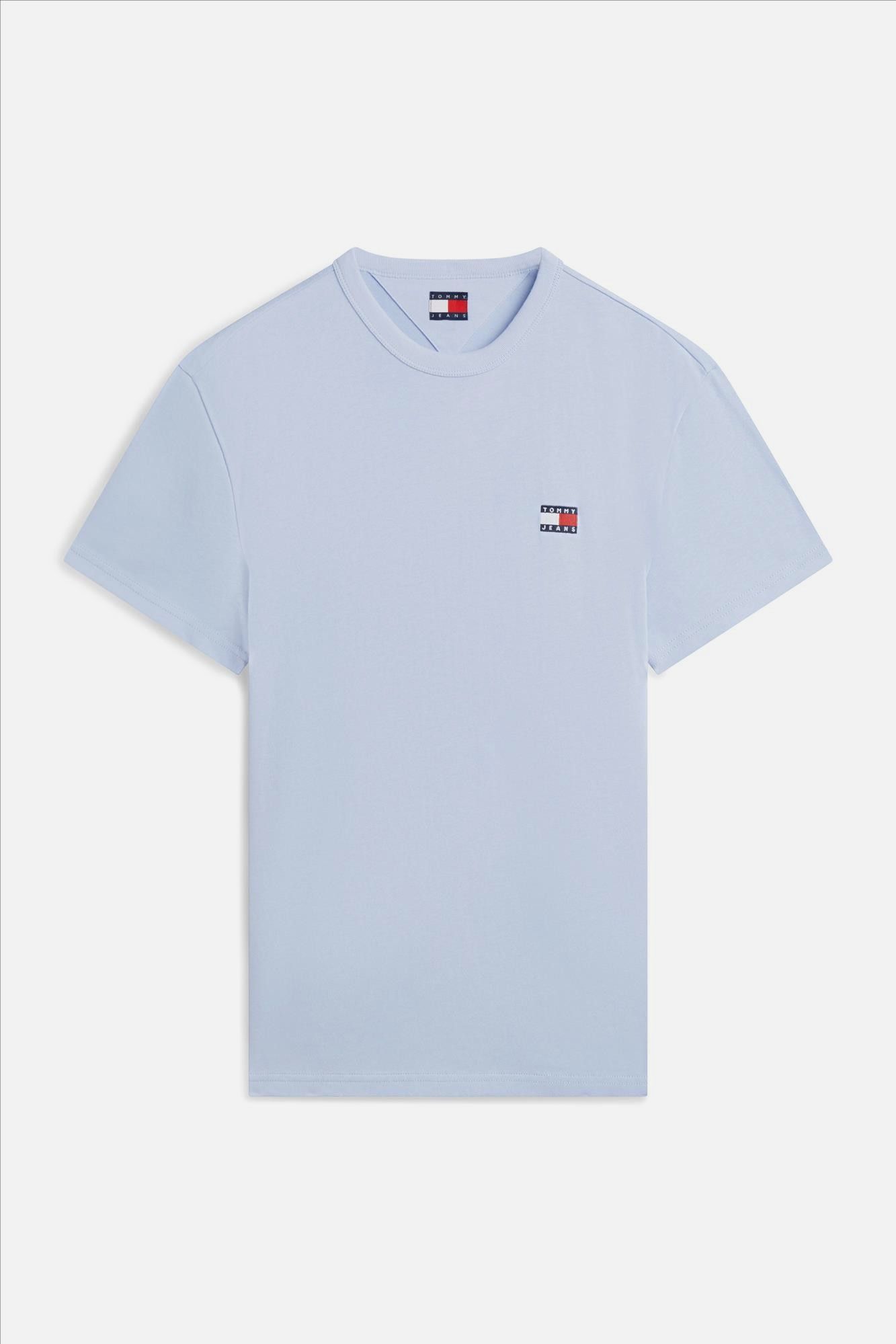 Tommy Jeans - Lichtblauwe Logo Badge T-shirt