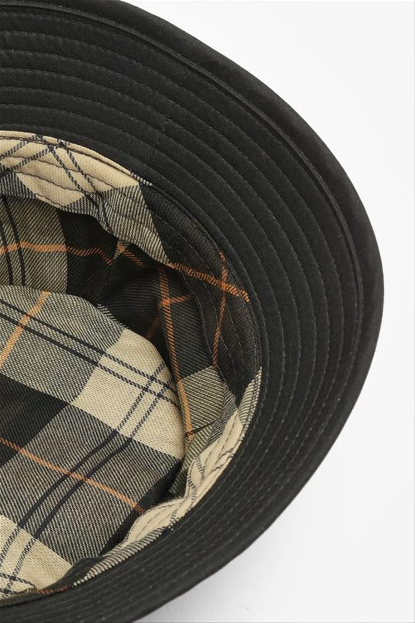 Barbour - Donkergroene Waxed bucket hat