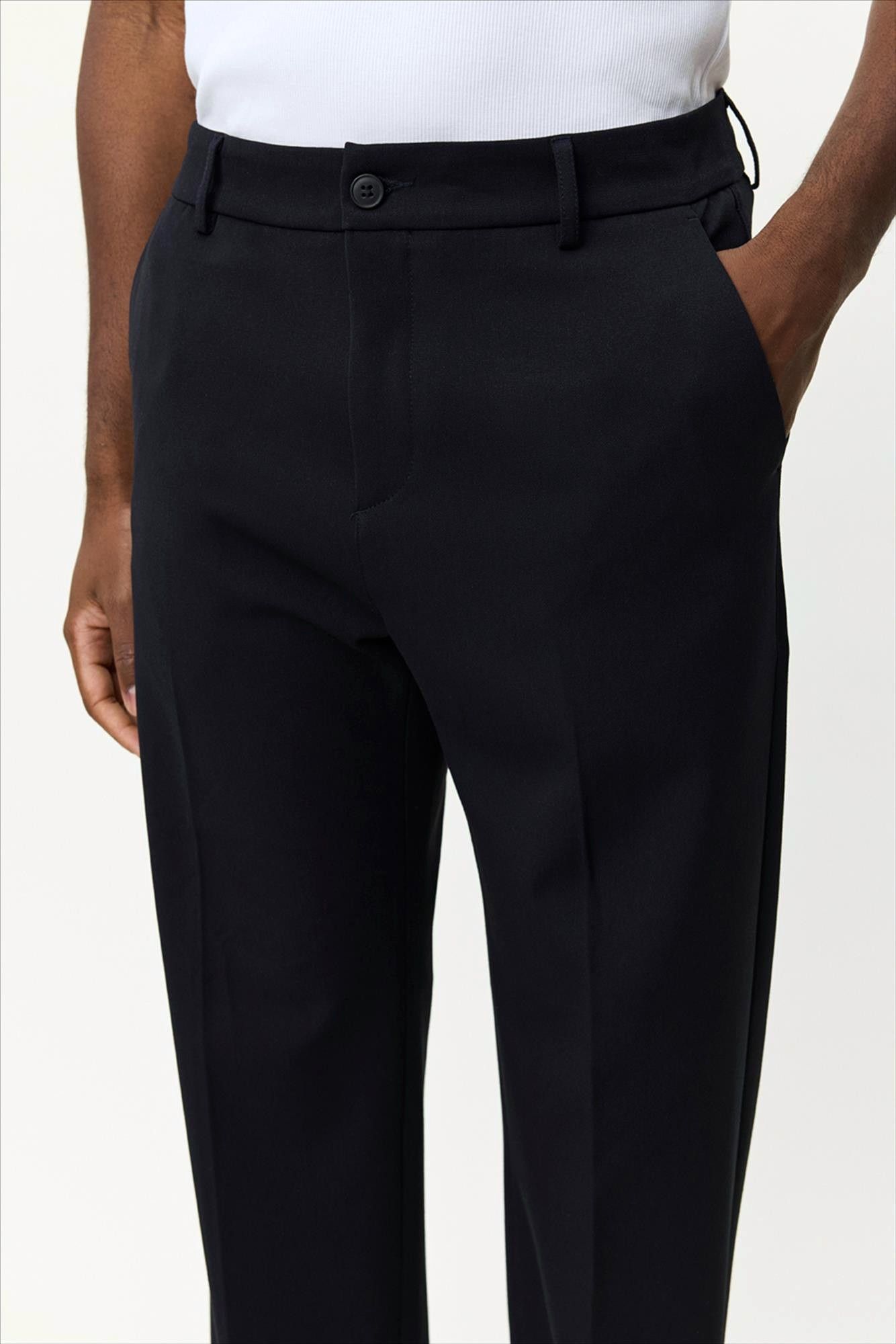 LES DEUX  - Donkerblauwe Como Slack broek
