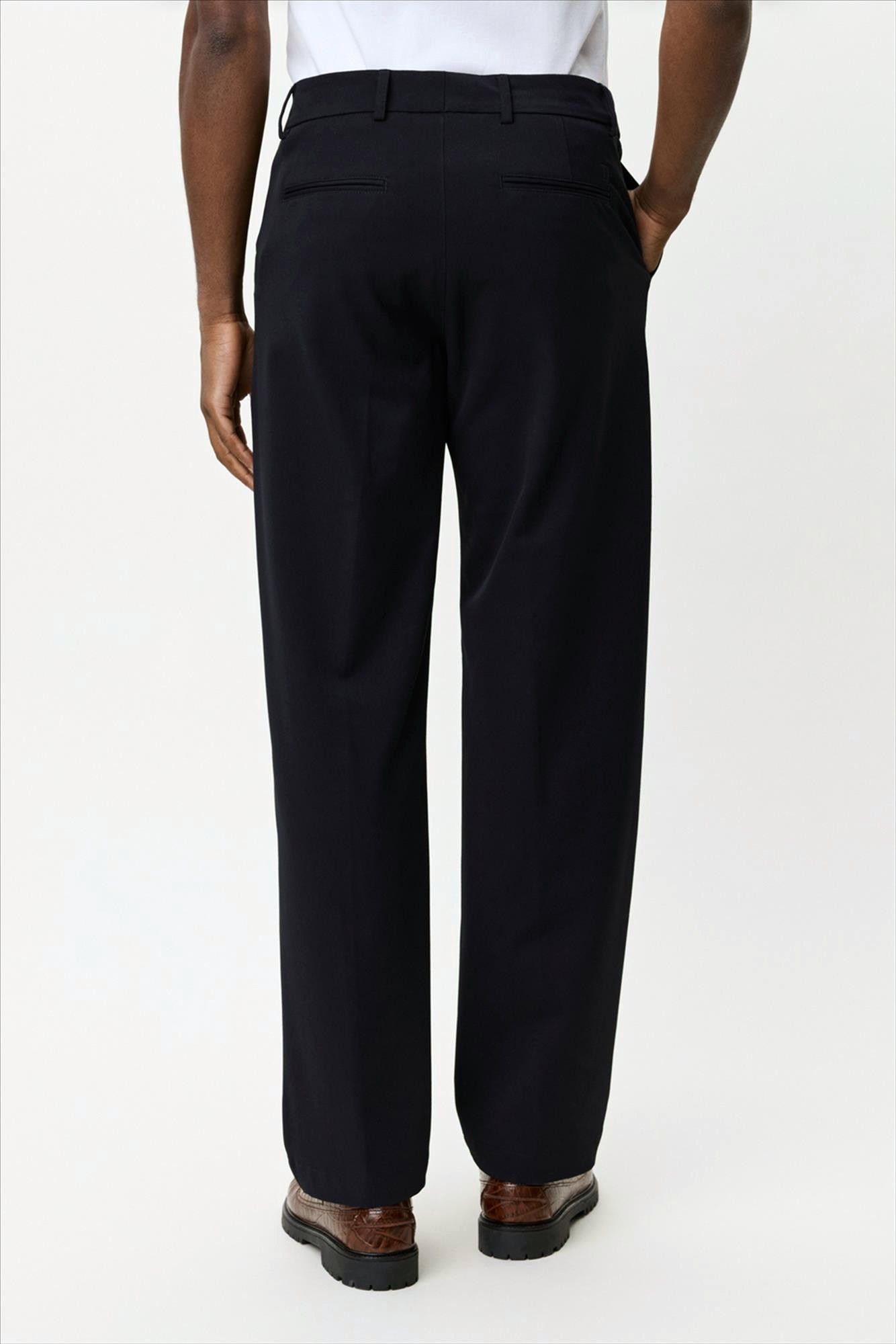 LES DEUX  - Donkerblauwe Como Slack broek