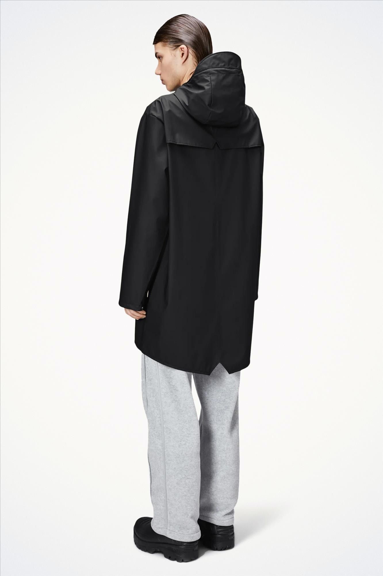 RAINS - Zwarte Long Jacket regenjas