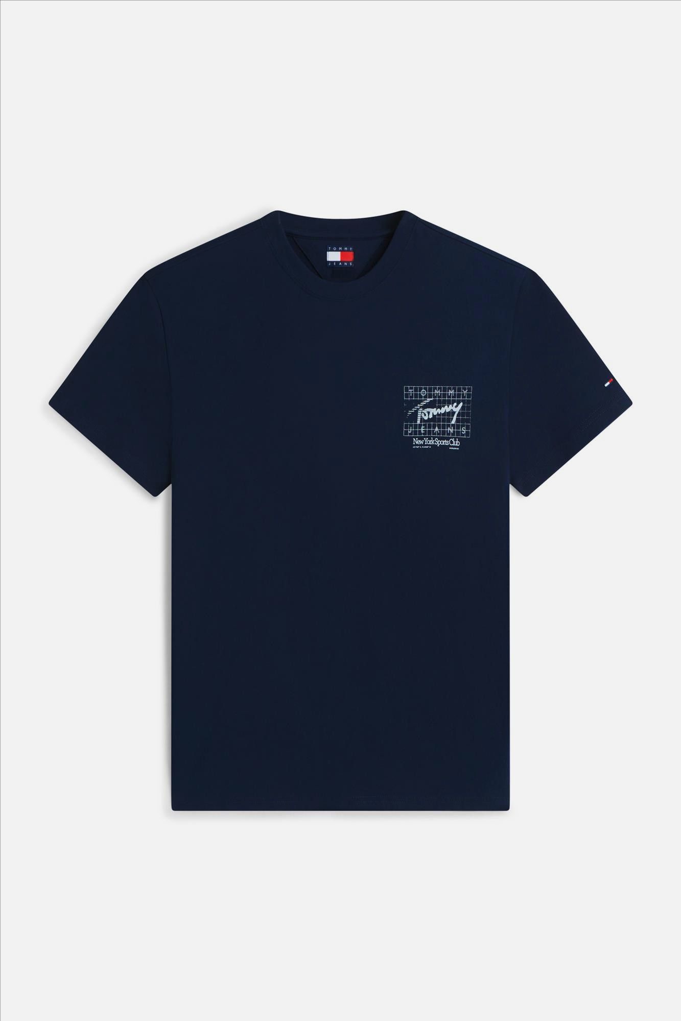 Tommy Jeans - Donkerblauwe Sign Flag T-shirt