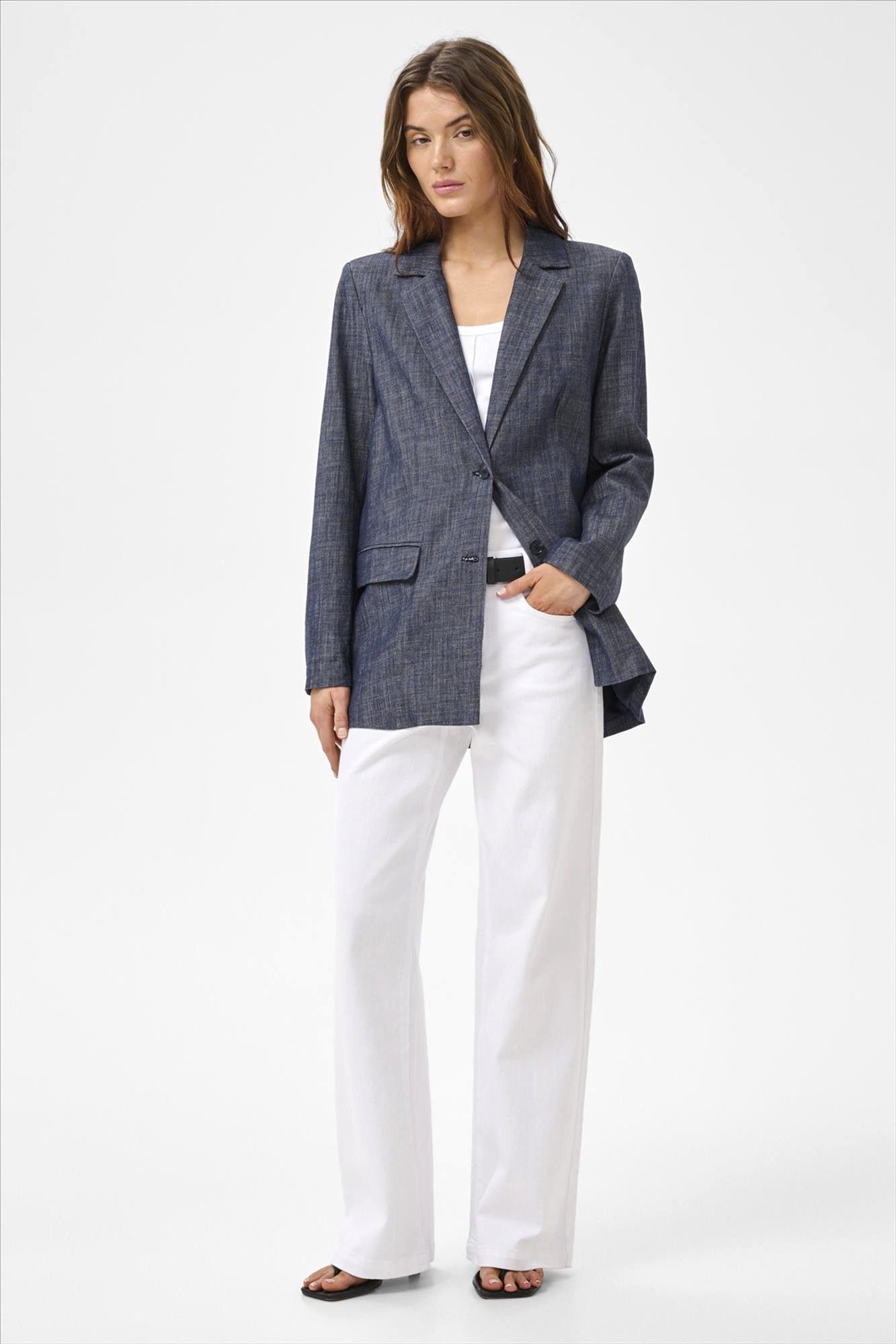 My Essential Wardrobe - Donkerblauwe Dazzie blazer
