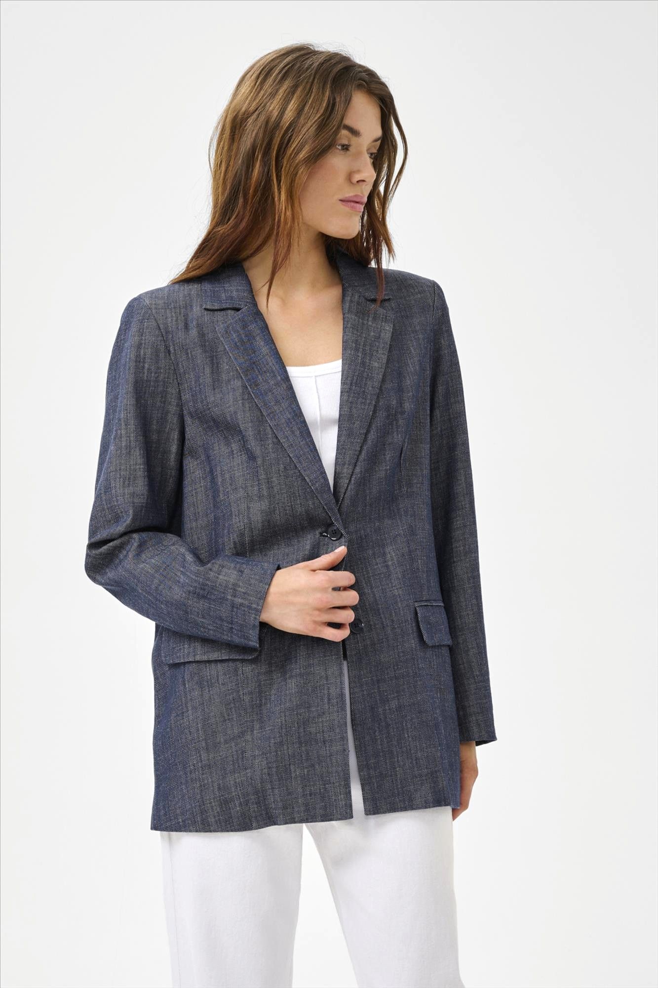 My Essential Wardrobe - Donkerblauwe Dazzie blazer