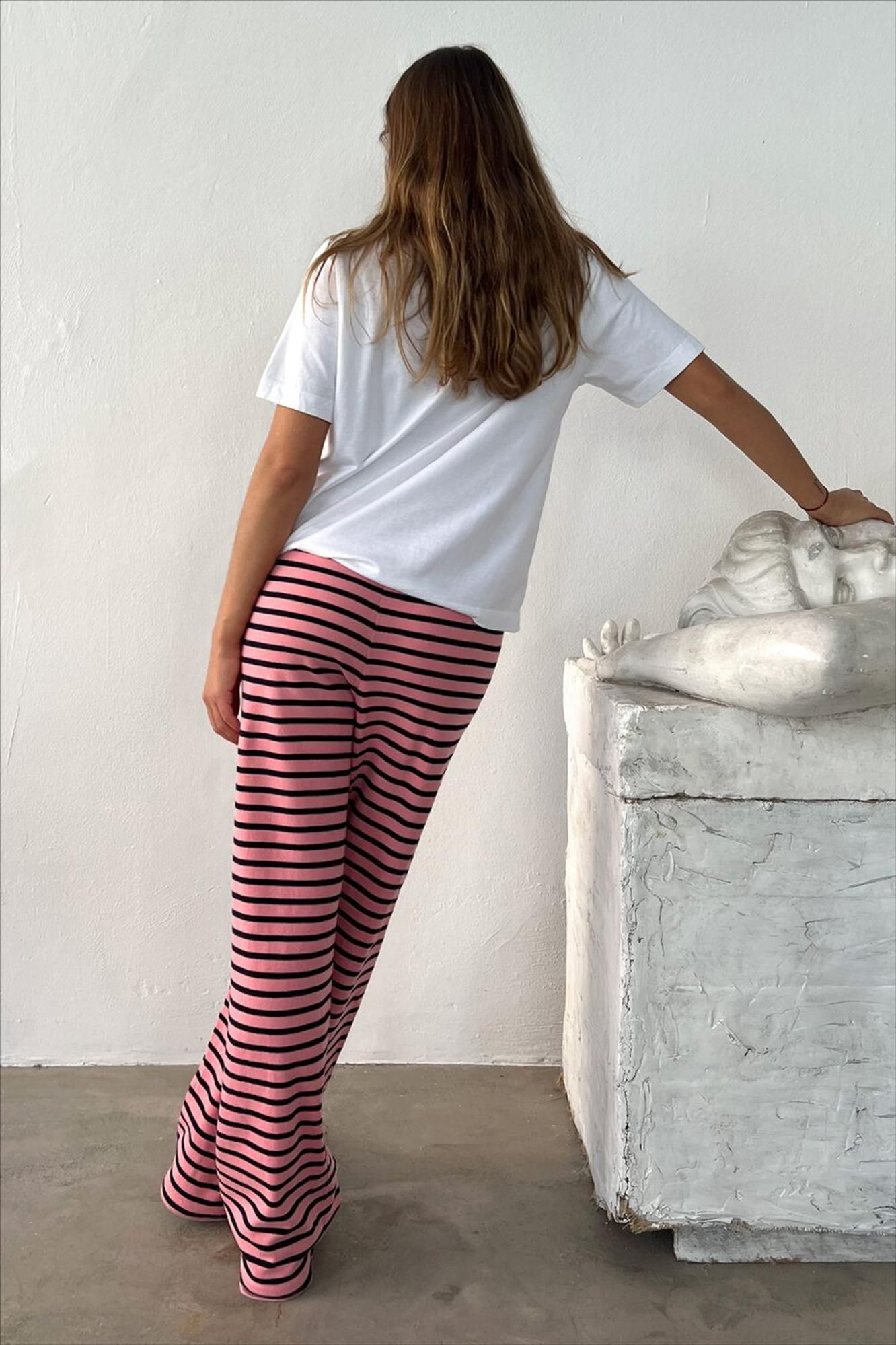 Boii Studios - Roze-Zwarte Zoe broek