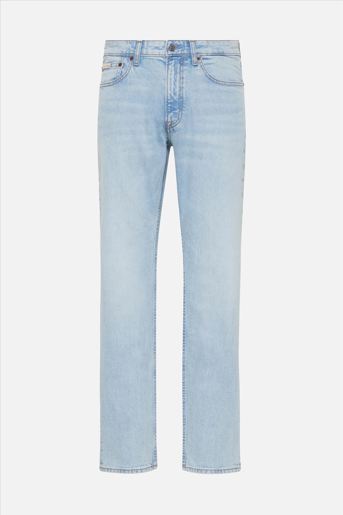 Calvin Klein Jeans - Lichtblauwe Marbled slim jeans