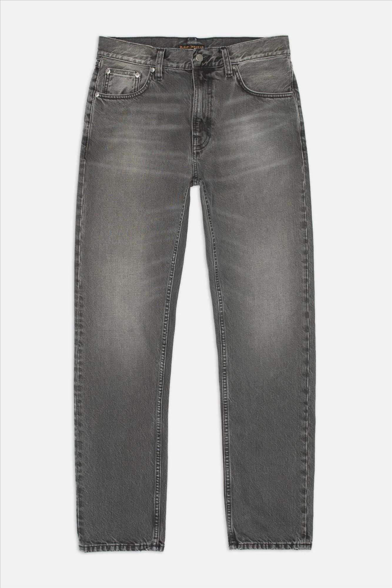 Nudie Jeans Co. - Grijze Gritty Jackson straight jeans