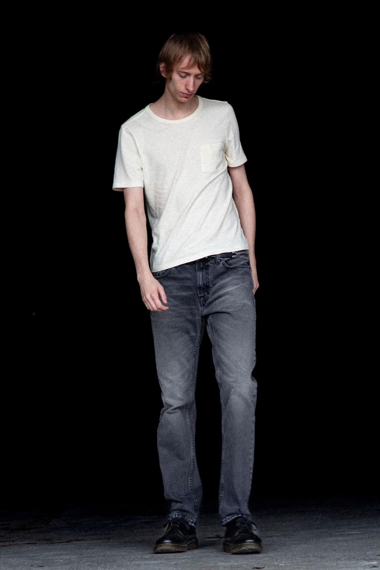 Nudie Jeans Co. - Grijze Gritty Jackson straight jeans