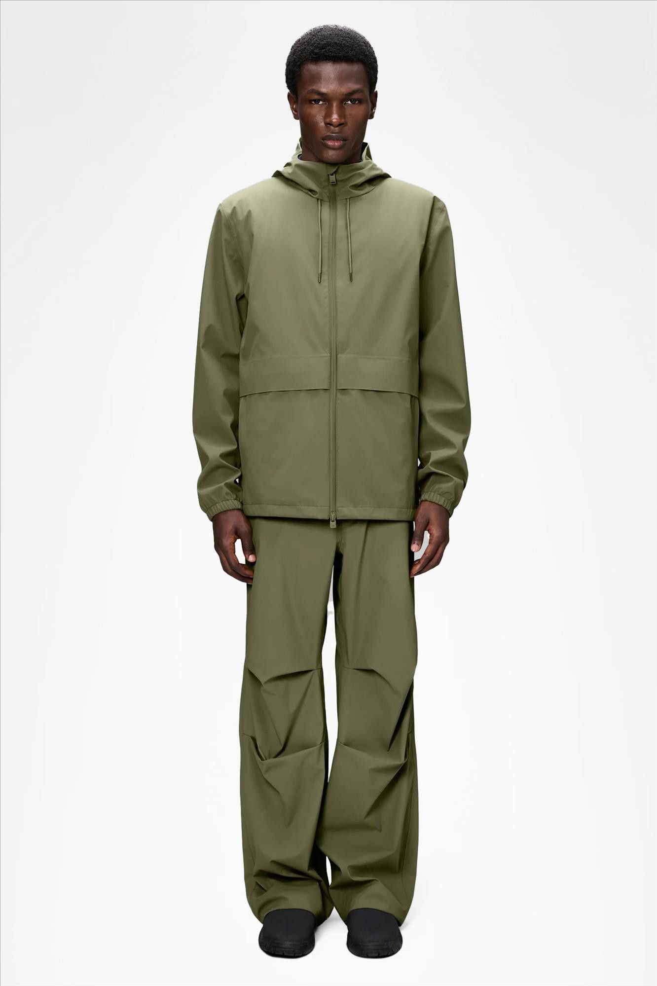 RAINS - Olijfgroene Suva Hardshell Pocket jas