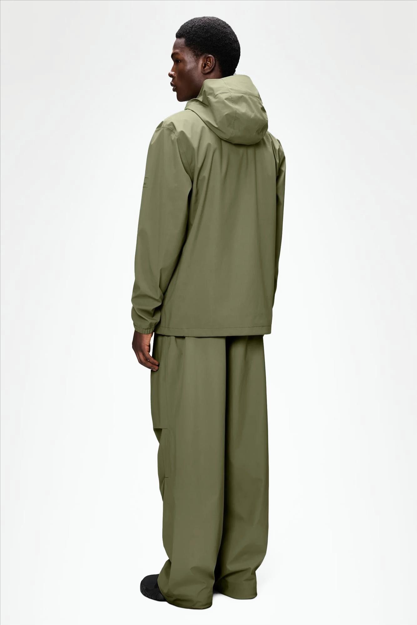 RAINS - Olijfgroene Suva Hardshell Pocket jas