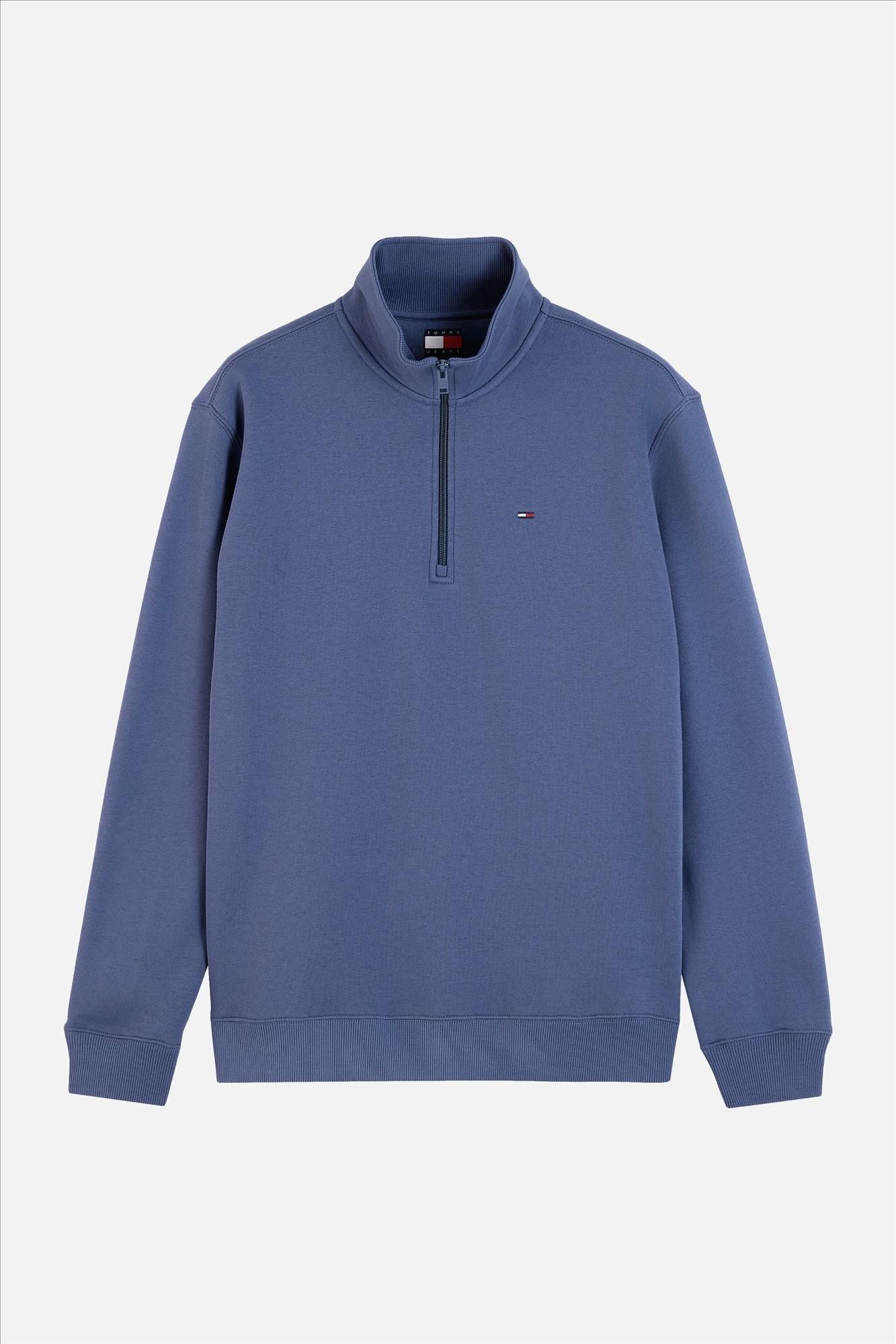 Tommy Jeans - Donkerblauwe Quarter Zip sweater