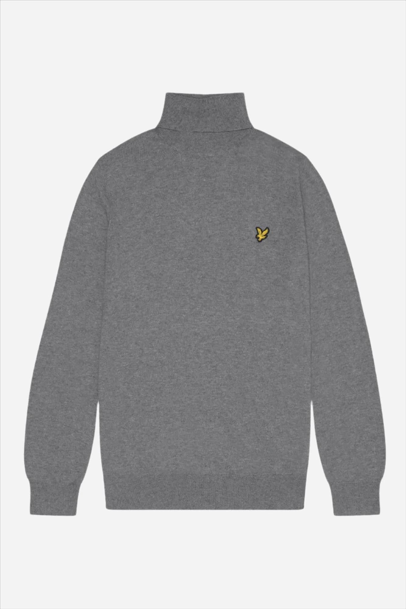Lyle & Scott - Grijze Turtleneck trui