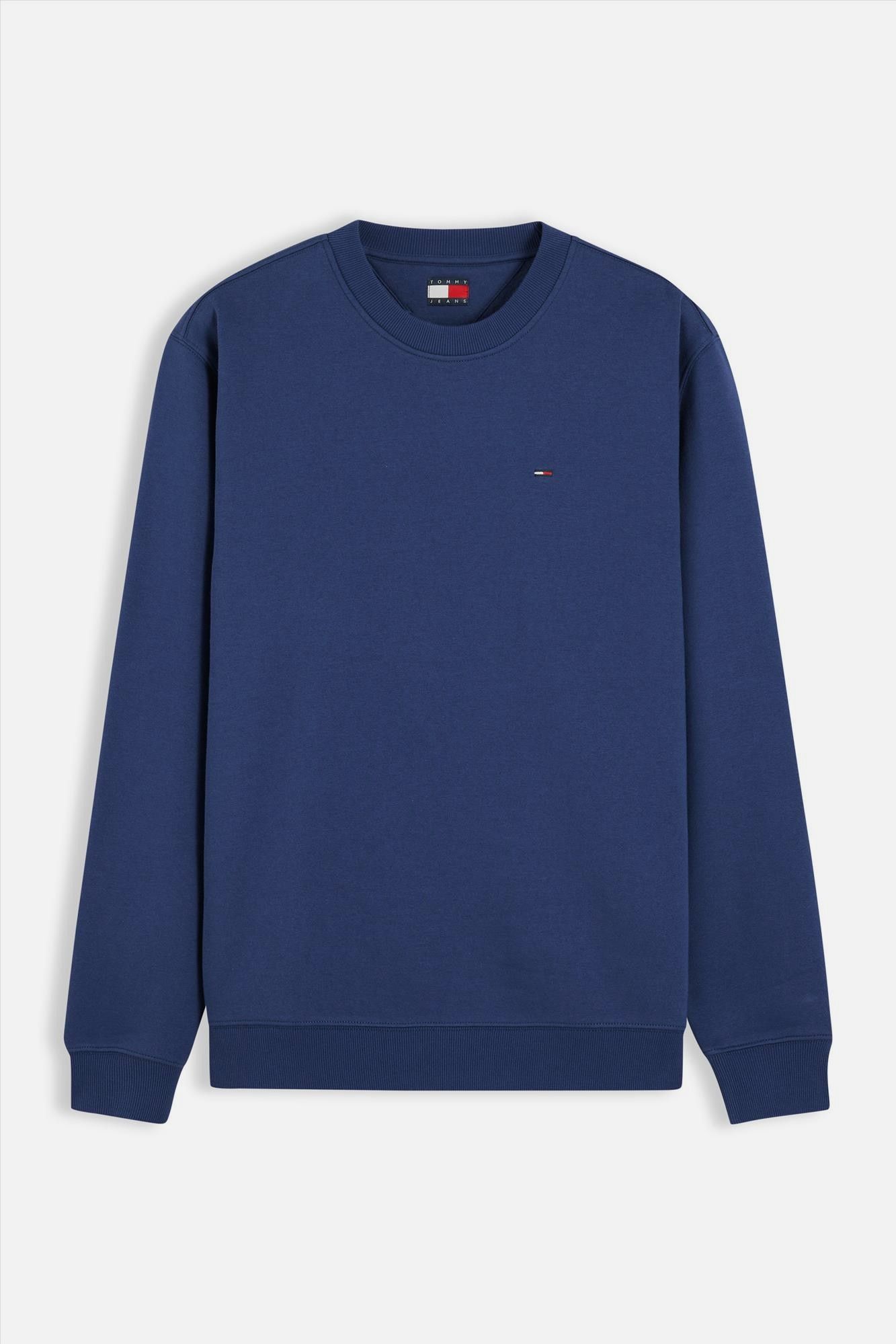 Tommy Jeans - Blauwe Flag Crew sweater