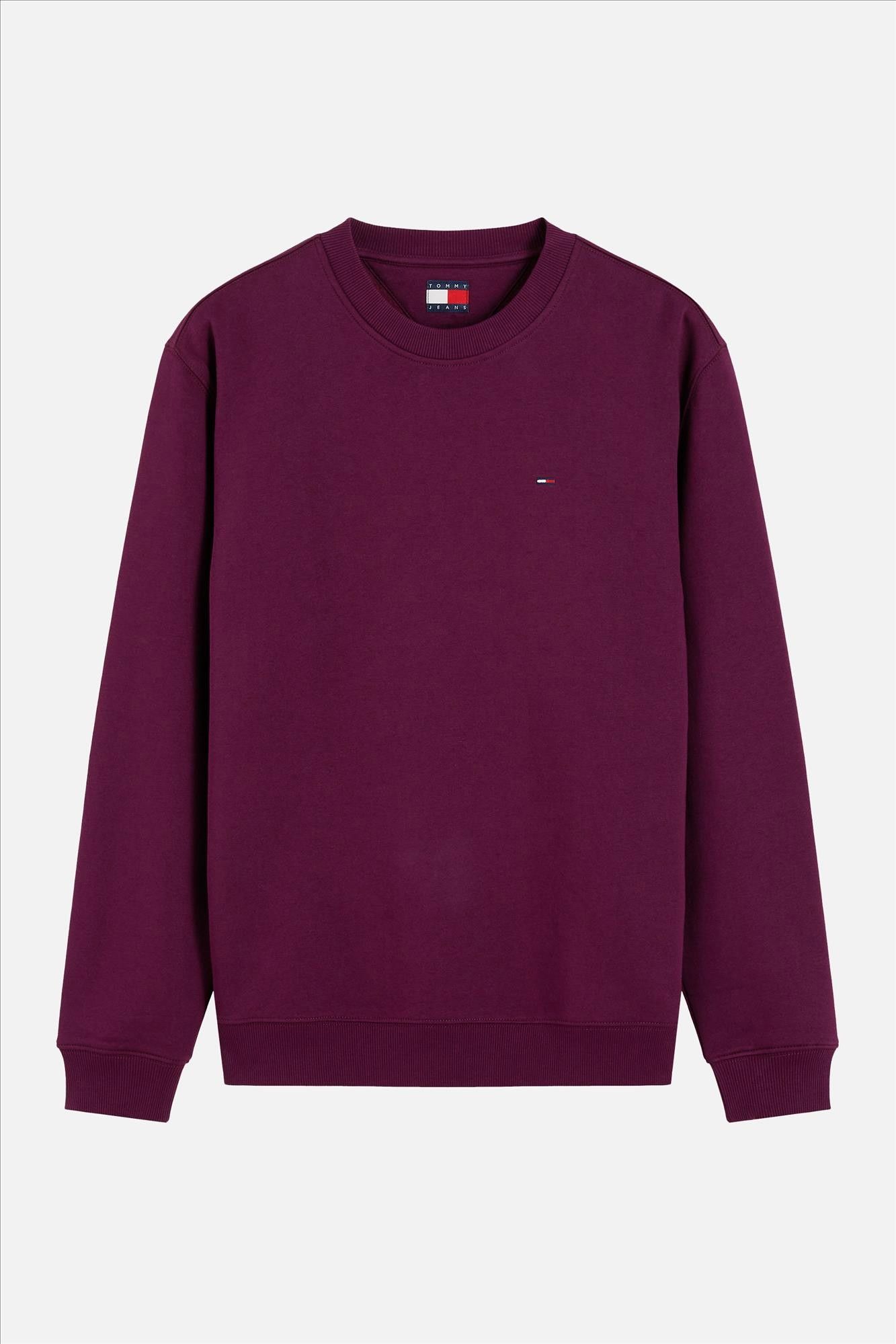 Tommy Jeans - Bordeaux Regular Flag sweater