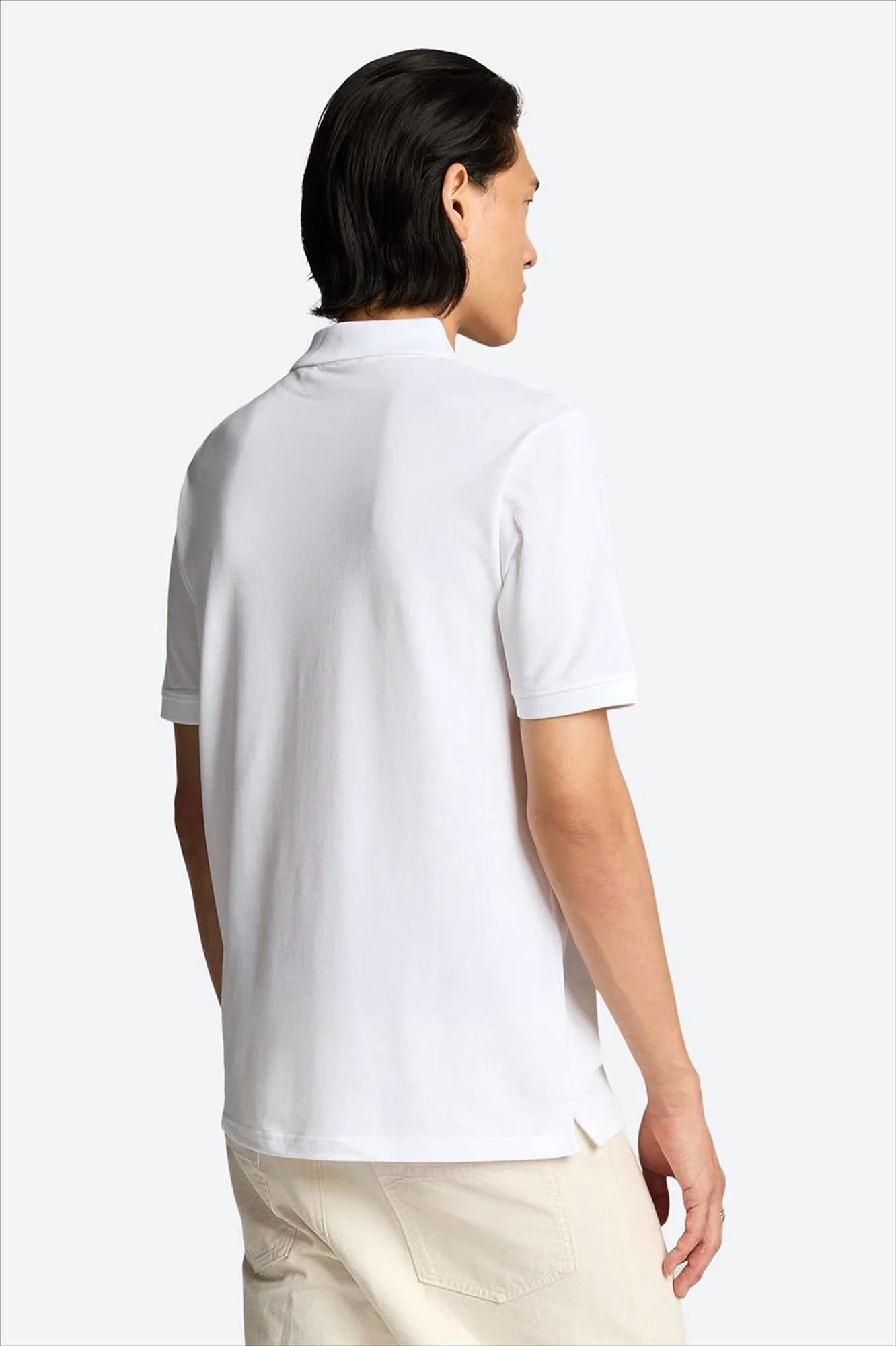 Lyle & Scott - Witte Tonal Eagle polo