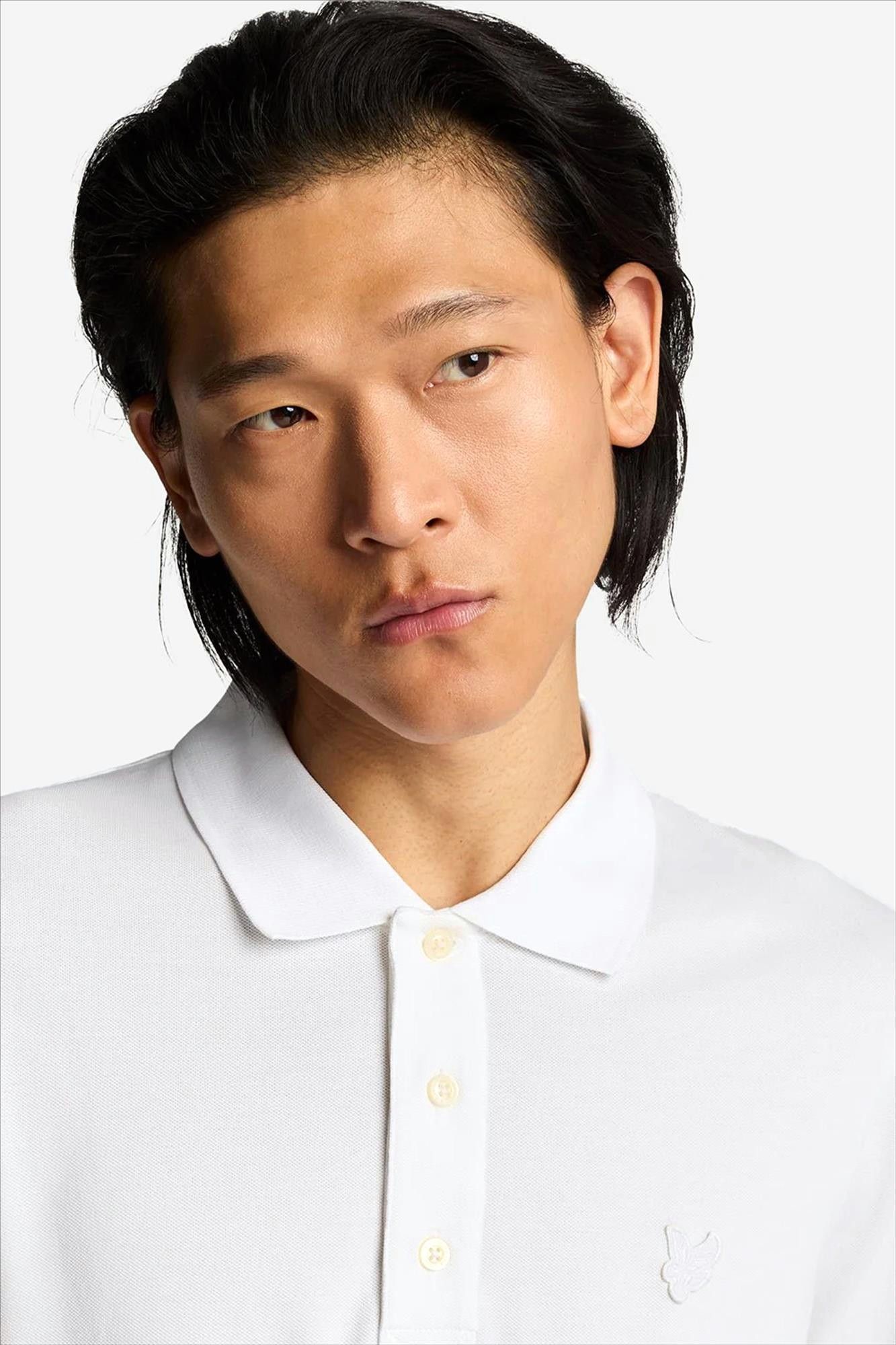 Lyle & Scott - Witte Tonal Eagle polo