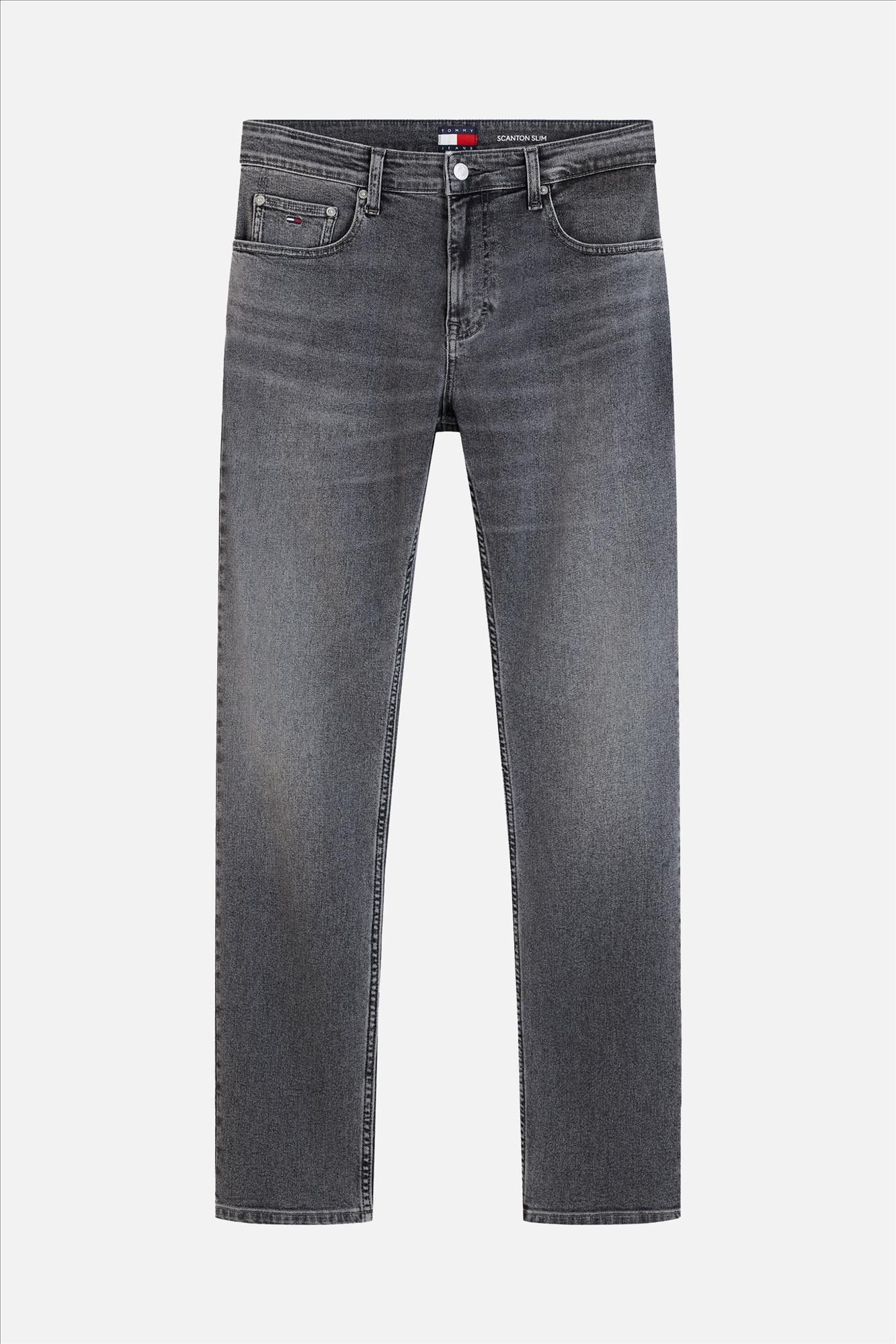Tommy Jeans - Donkergrijze Scanton slim jeans