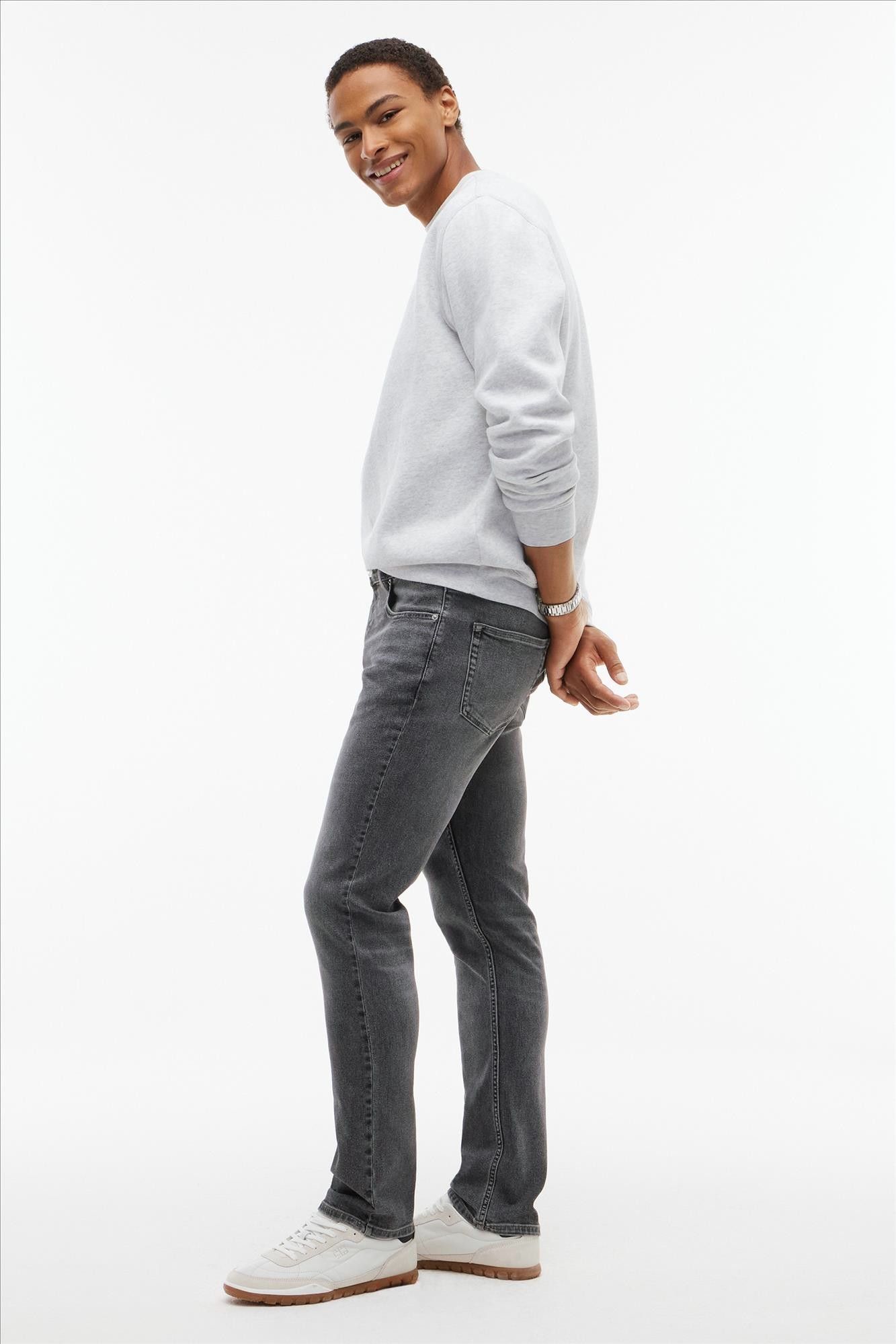 Tommy Jeans - Donkergrijze Scanton slim jeans