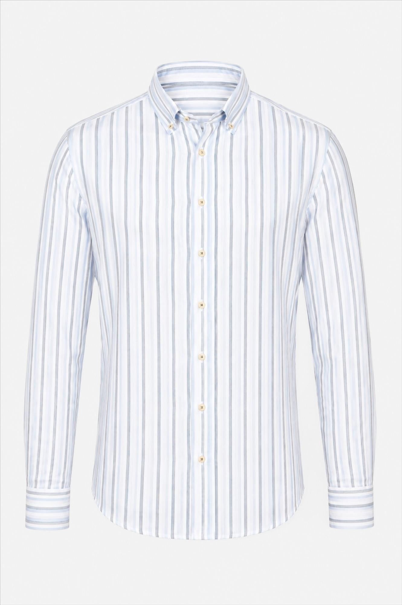 Twelve Ounce - Blauw-Olijfgroen The Brighton hemd