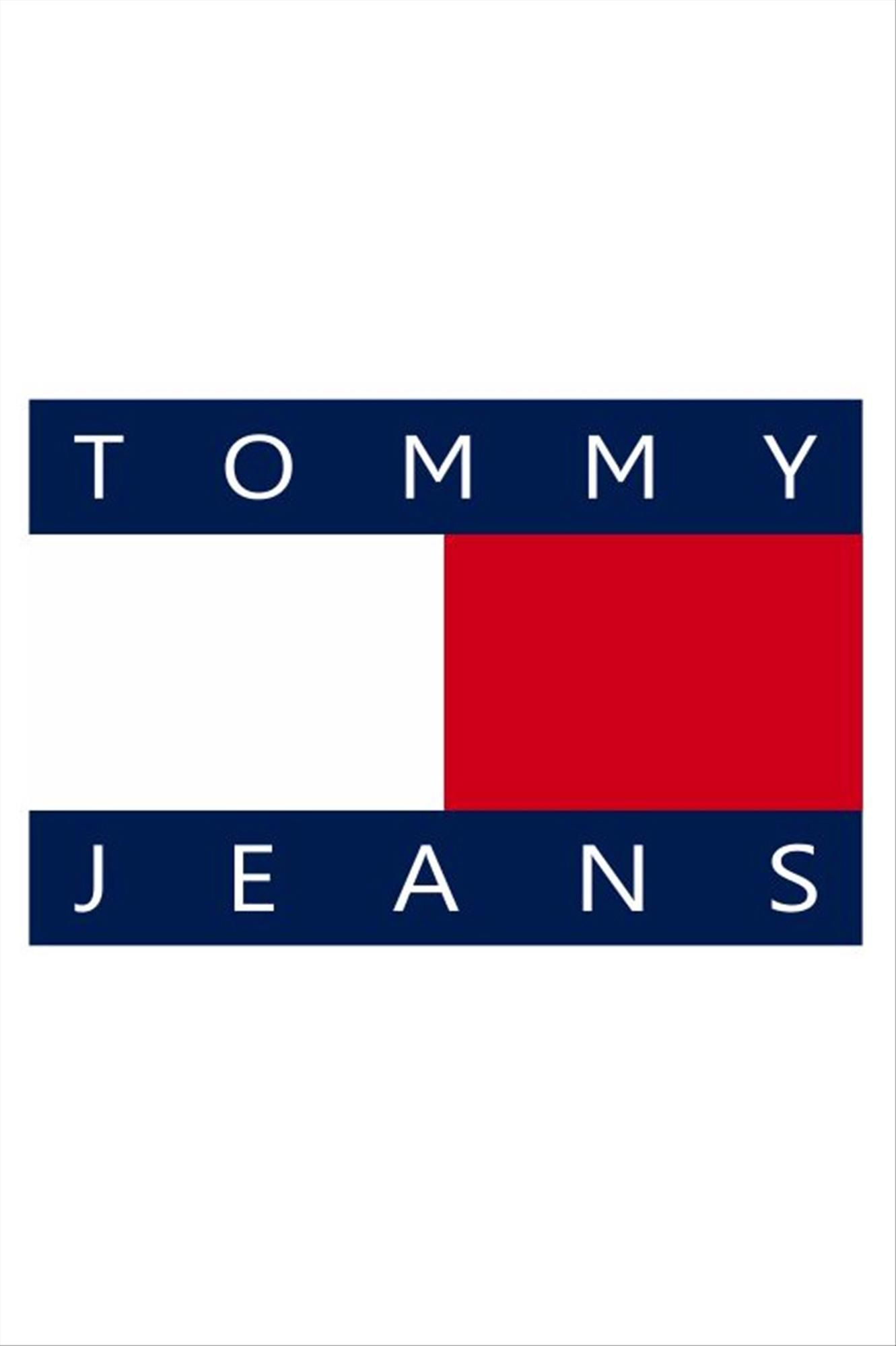 Tommy Jeans - Bordeaux-Blauwe Striped Rugby polosweater