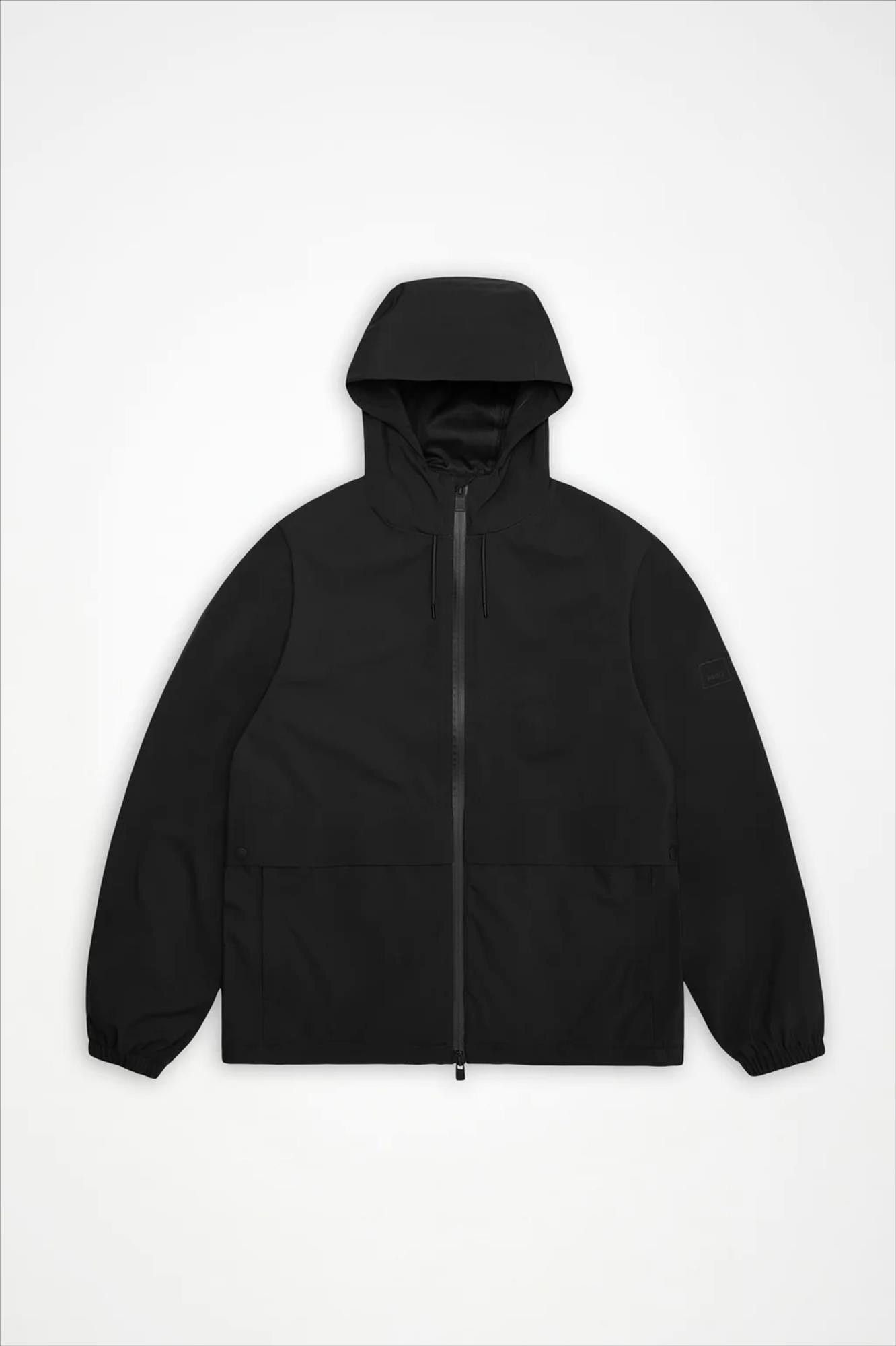 RAINS - Zwarte Suva Hardshell Pocket jas