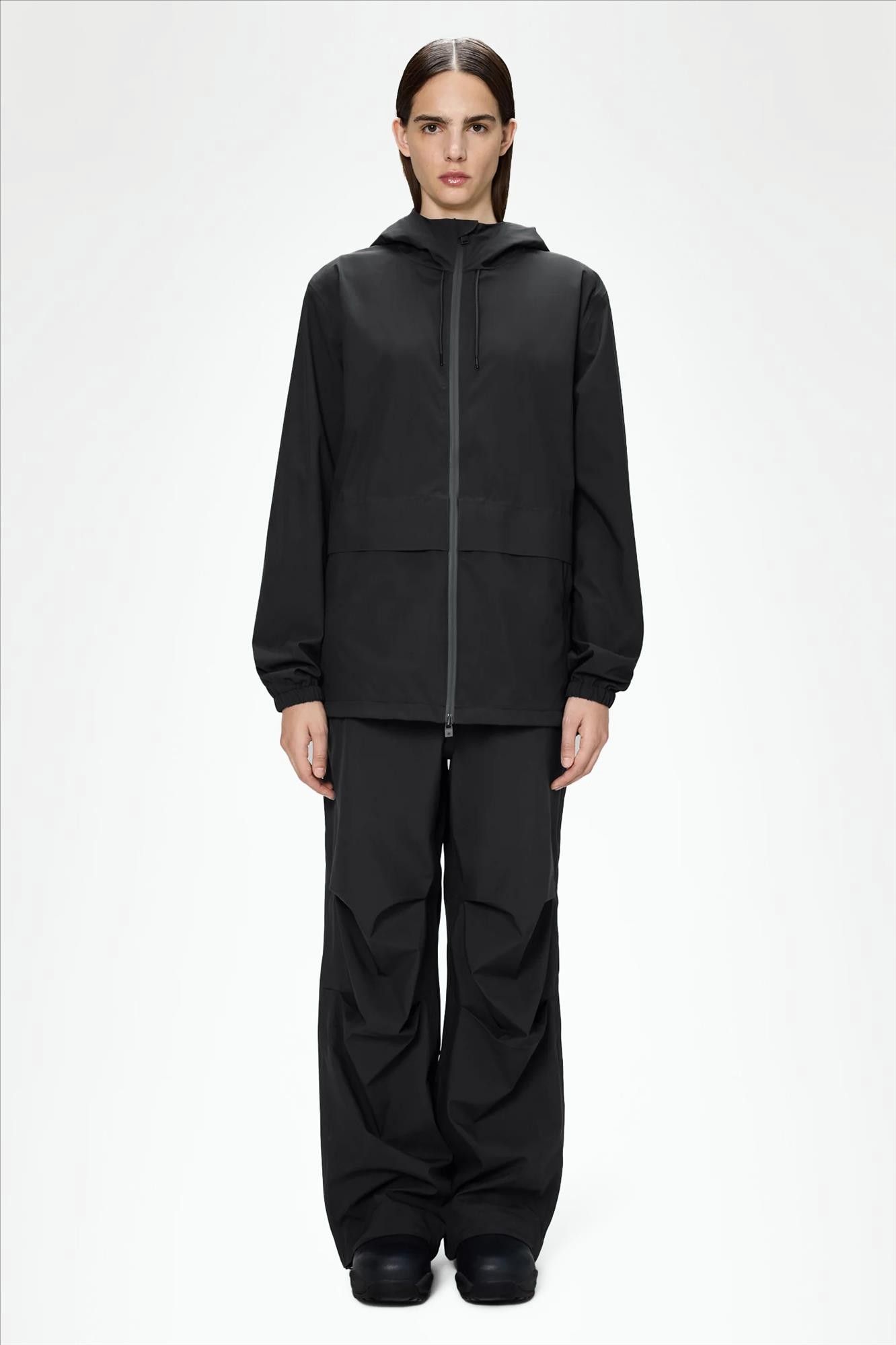 RAINS - Zwarte Suva Hardshell Pocket jas