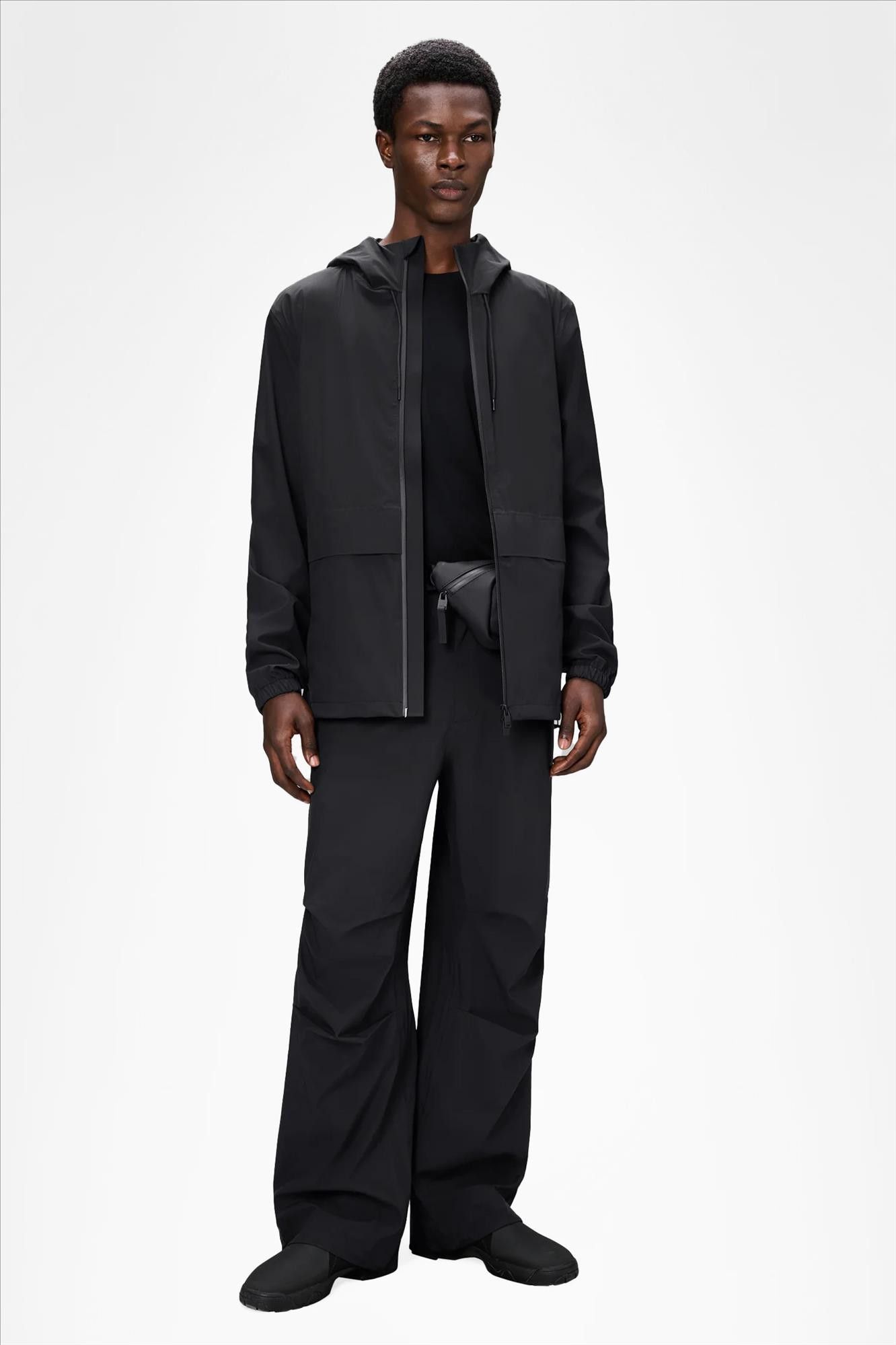 RAINS - Zwarte Suva Hardshell Pocket jas