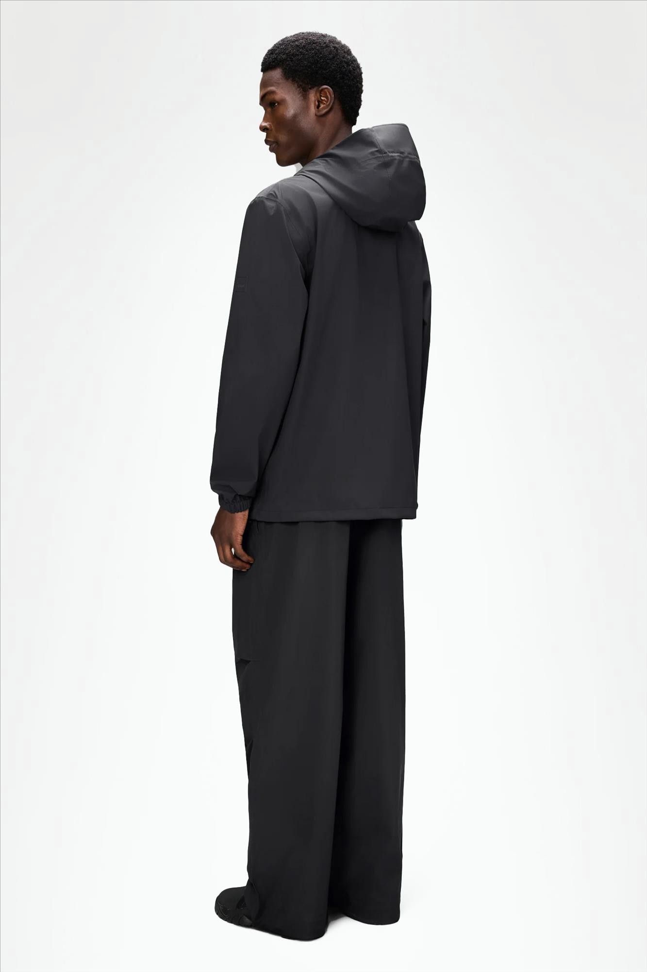 RAINS - Zwarte Suva Hardshell Pocket jas