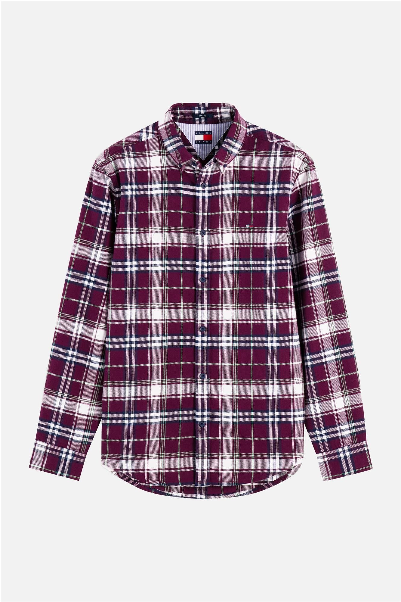 Tommy Jeans - Bordeaux Flannel Check hemd