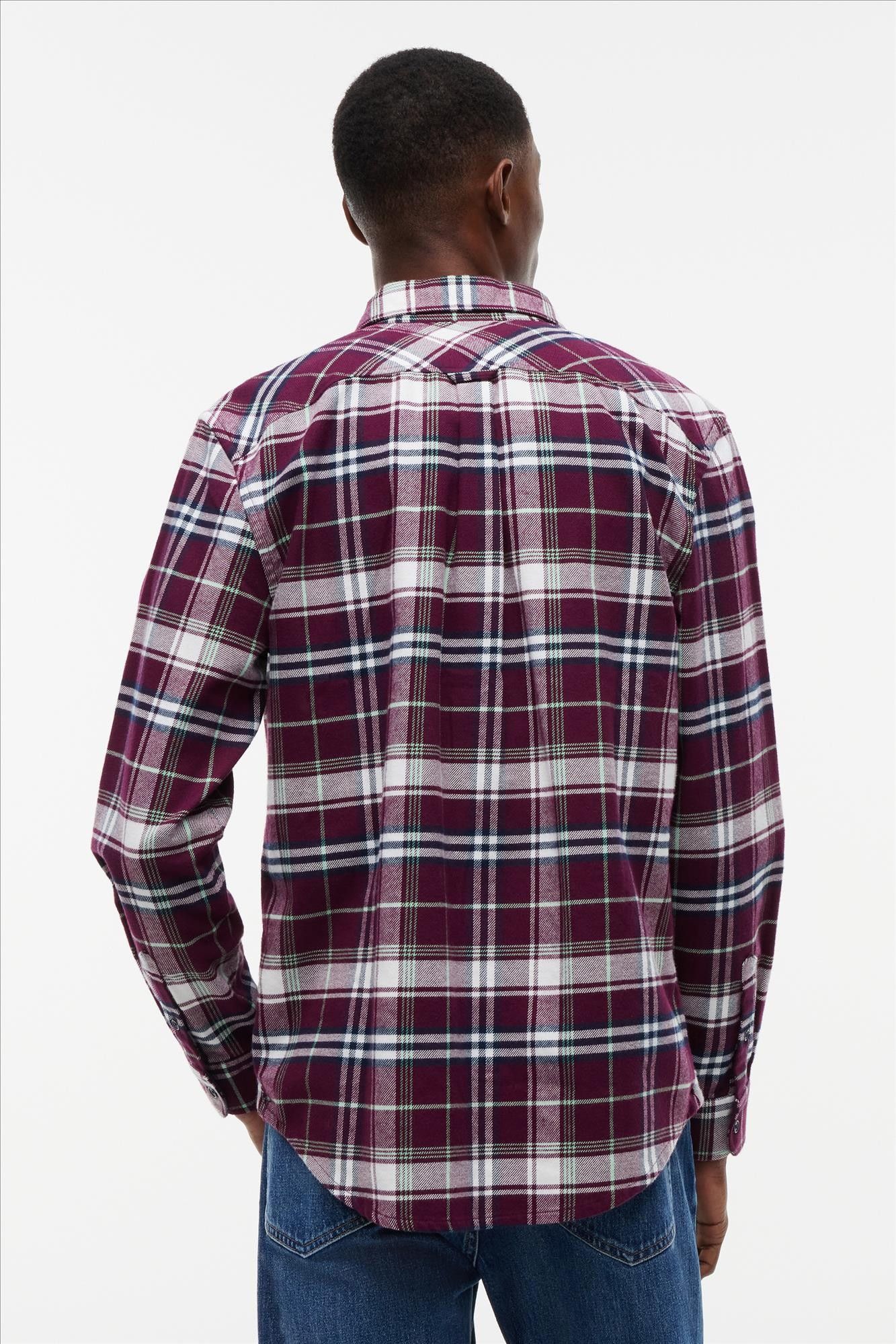 Tommy Jeans - Bordeaux Flannel Check hemd