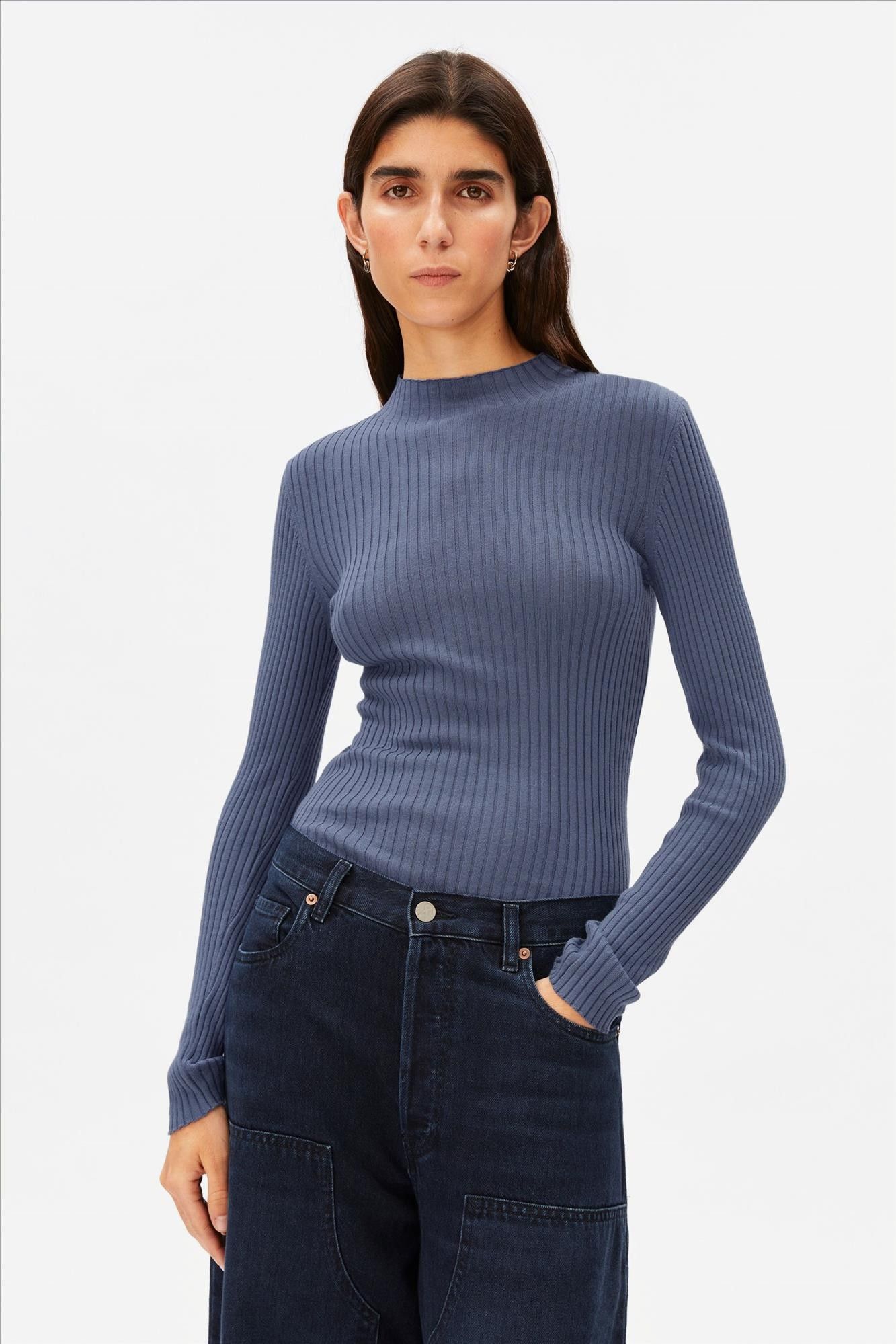 Armed Angels - Blauwe Alaania Striped trui