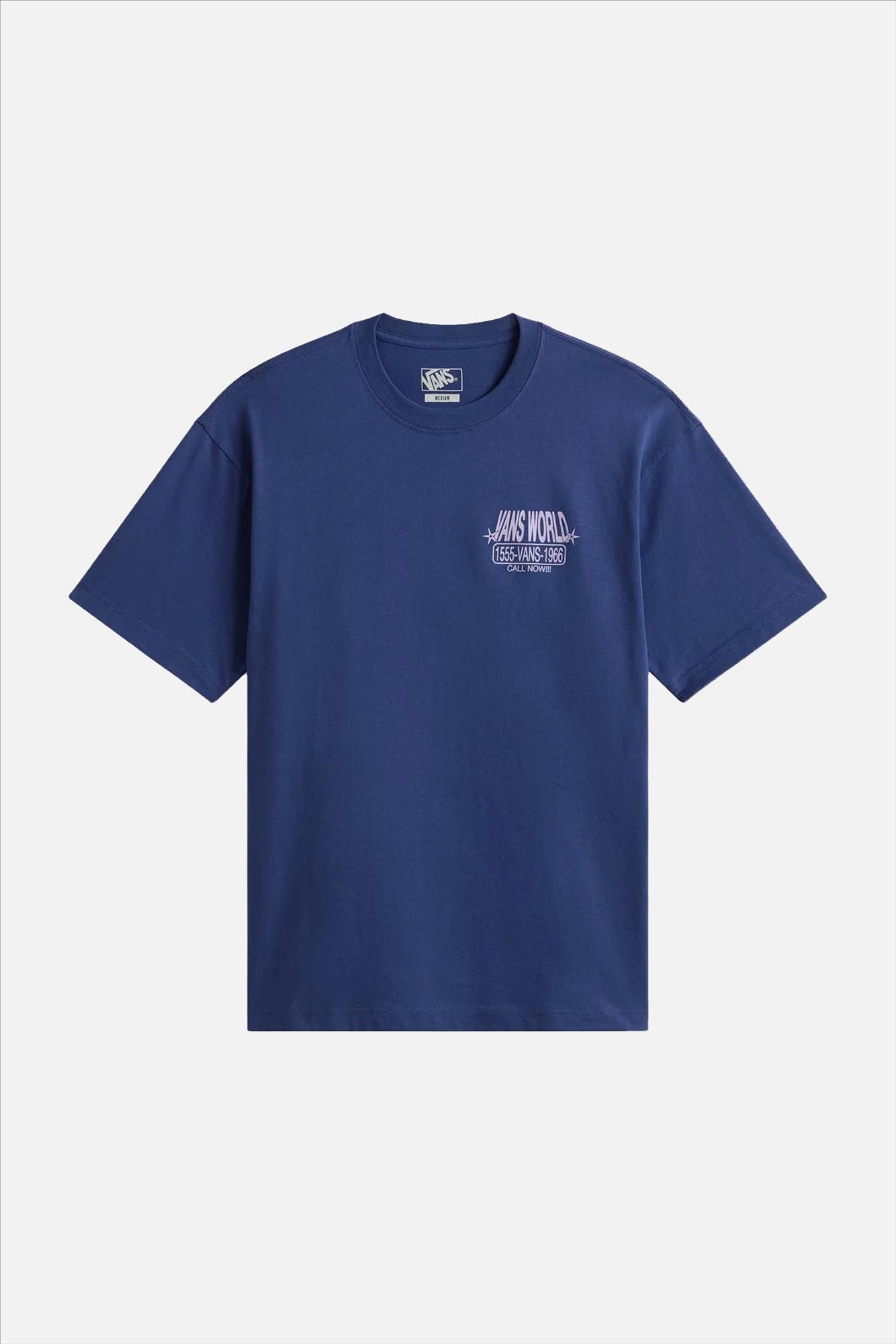 Vans  - Blauwe Vans World International T-shirt