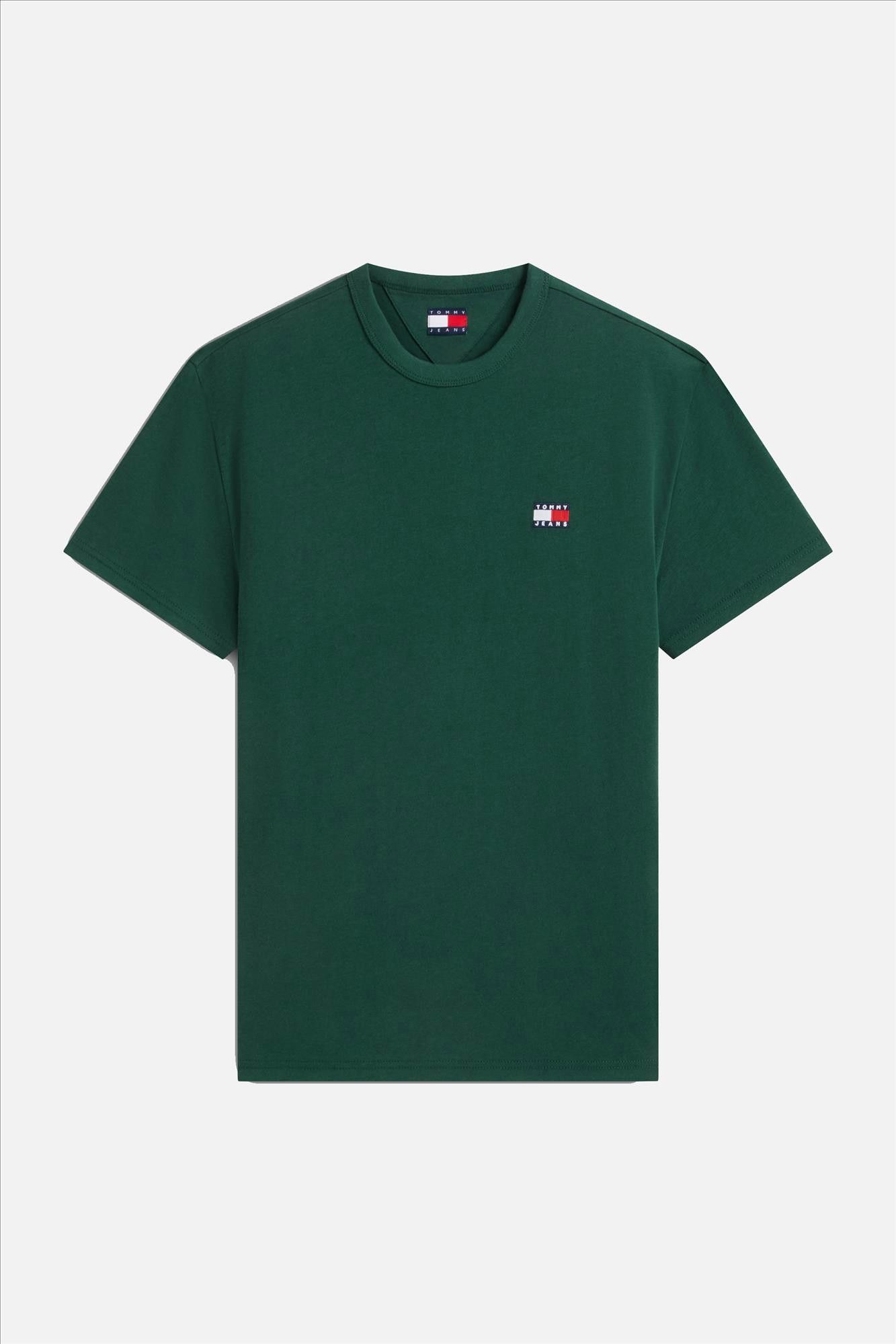 Tommy Jeans - Donkergroene Regular Badge T-shirt