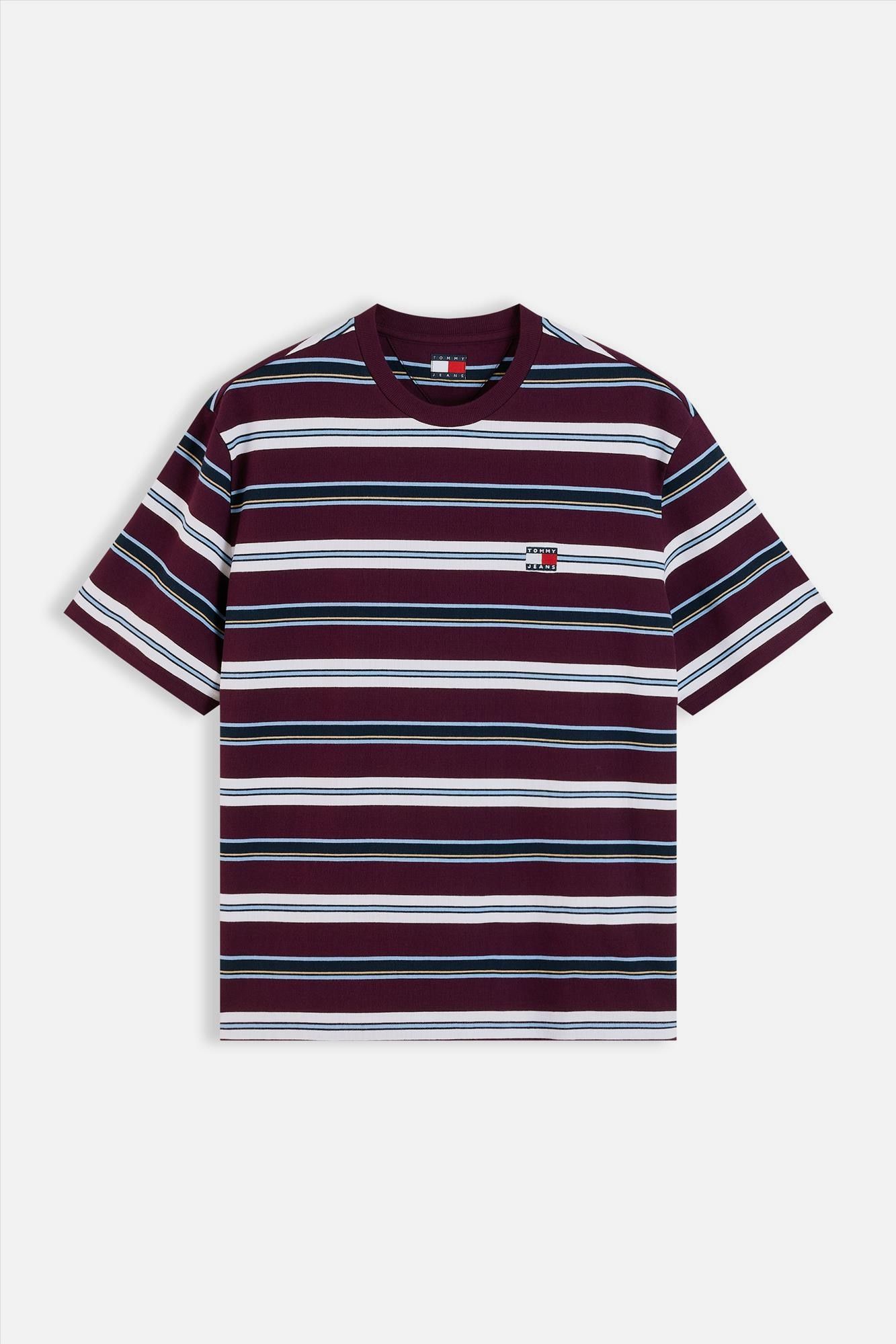 Tommy Jeans - Bordeaux 90's Multistripe T-shirt