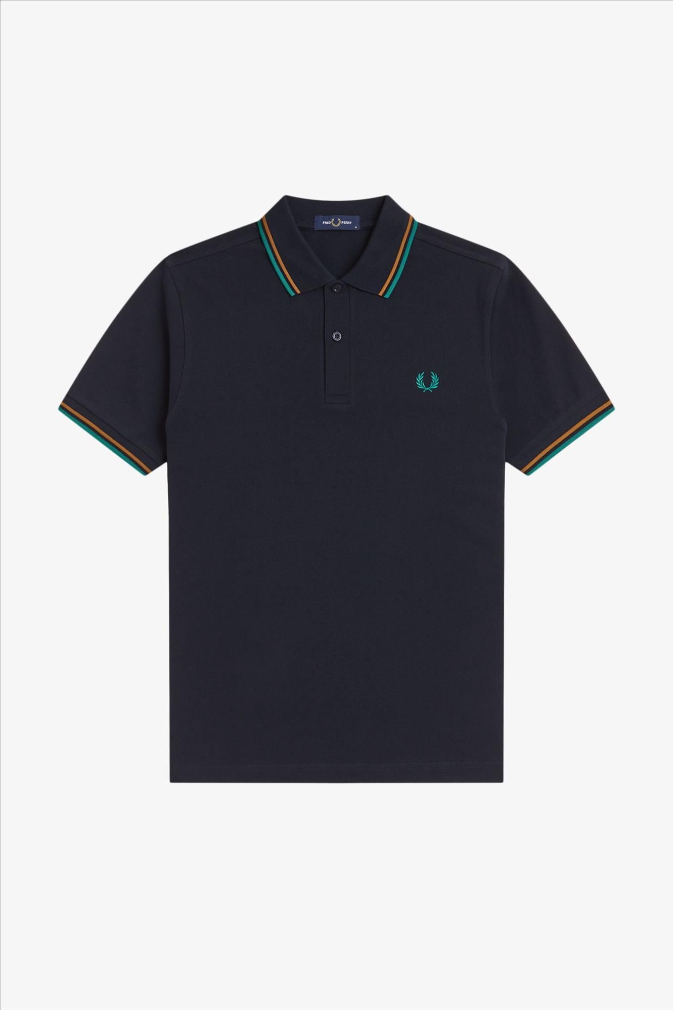 Fred Perry - Donkerblauwe Twin Tipped polo