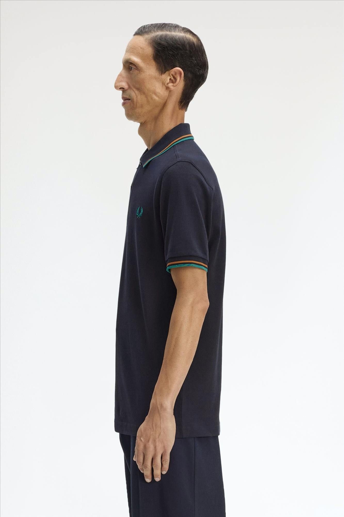 Fred Perry - Donkerblauwe Twin Tipped polo