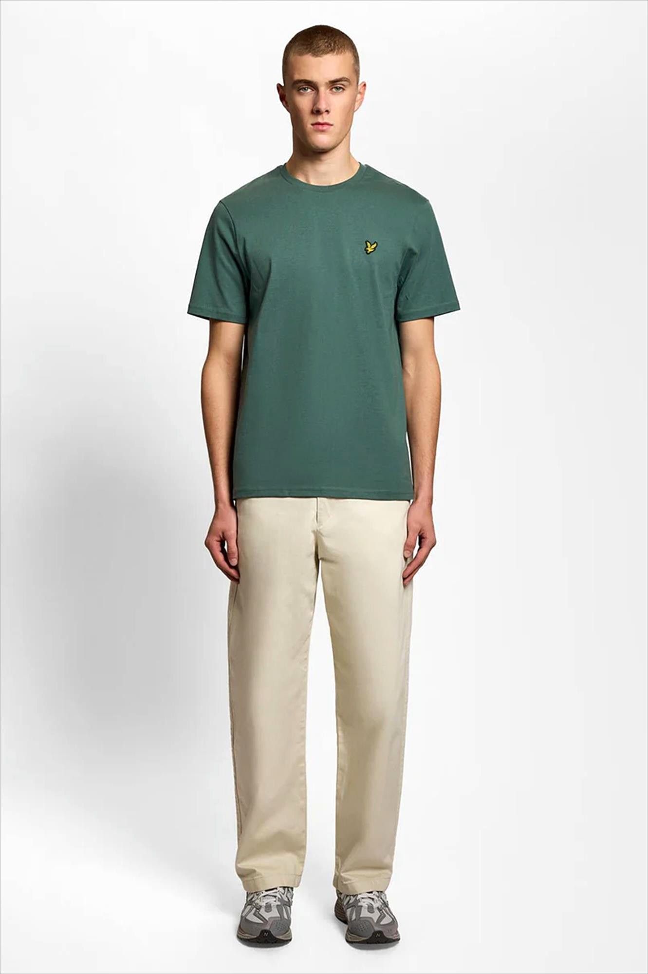 Lyle & Scott - Groene Plain T-shirt