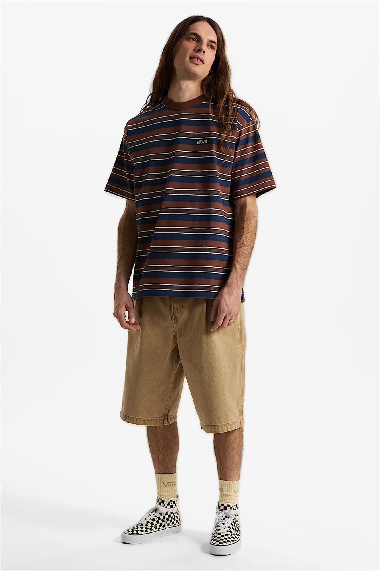 Vans  - Donkerblauw-Bruine Pismo T-shirt