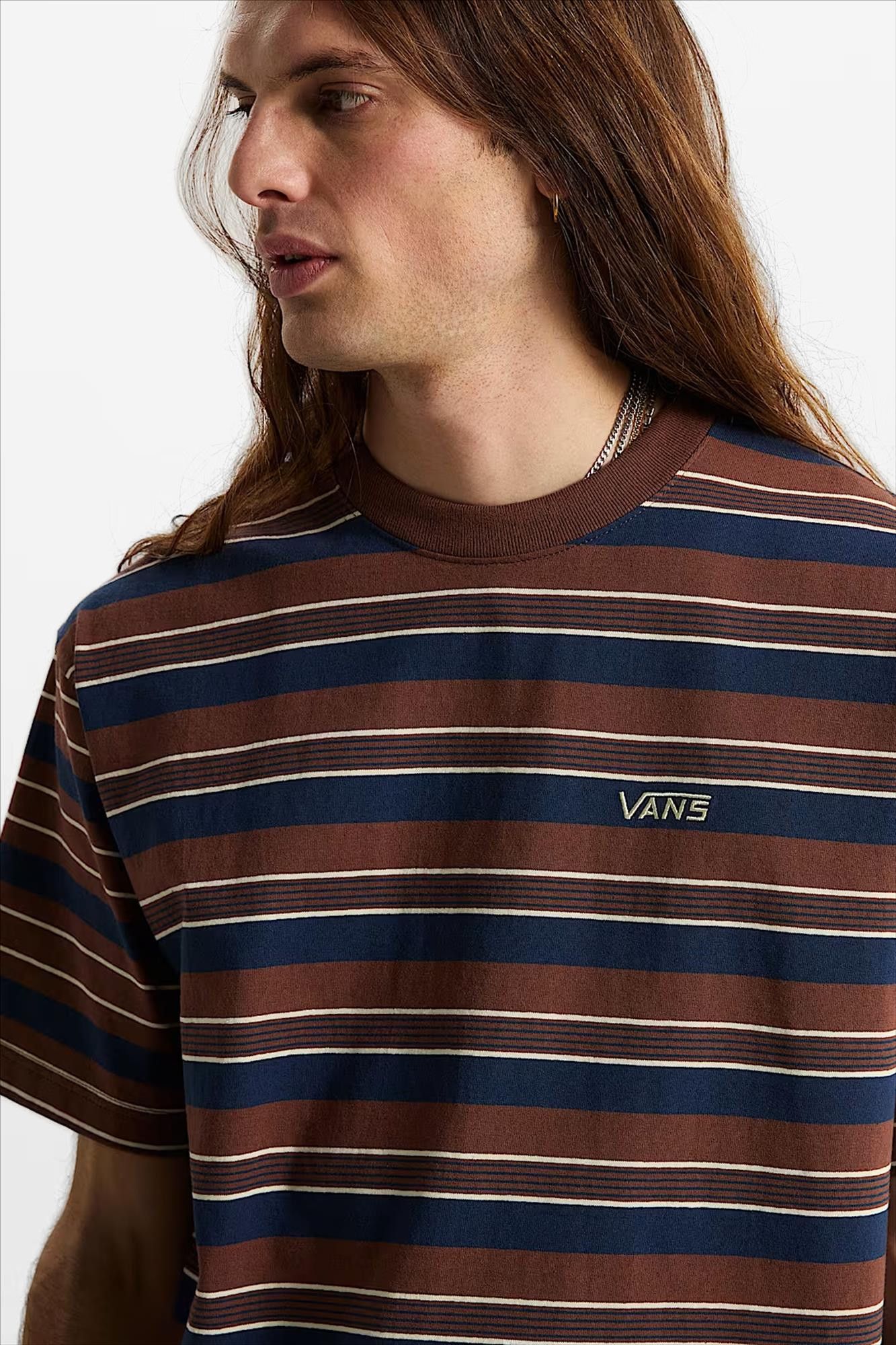 Vans  - Donkerblauw-Bruine Pismo T-shirt