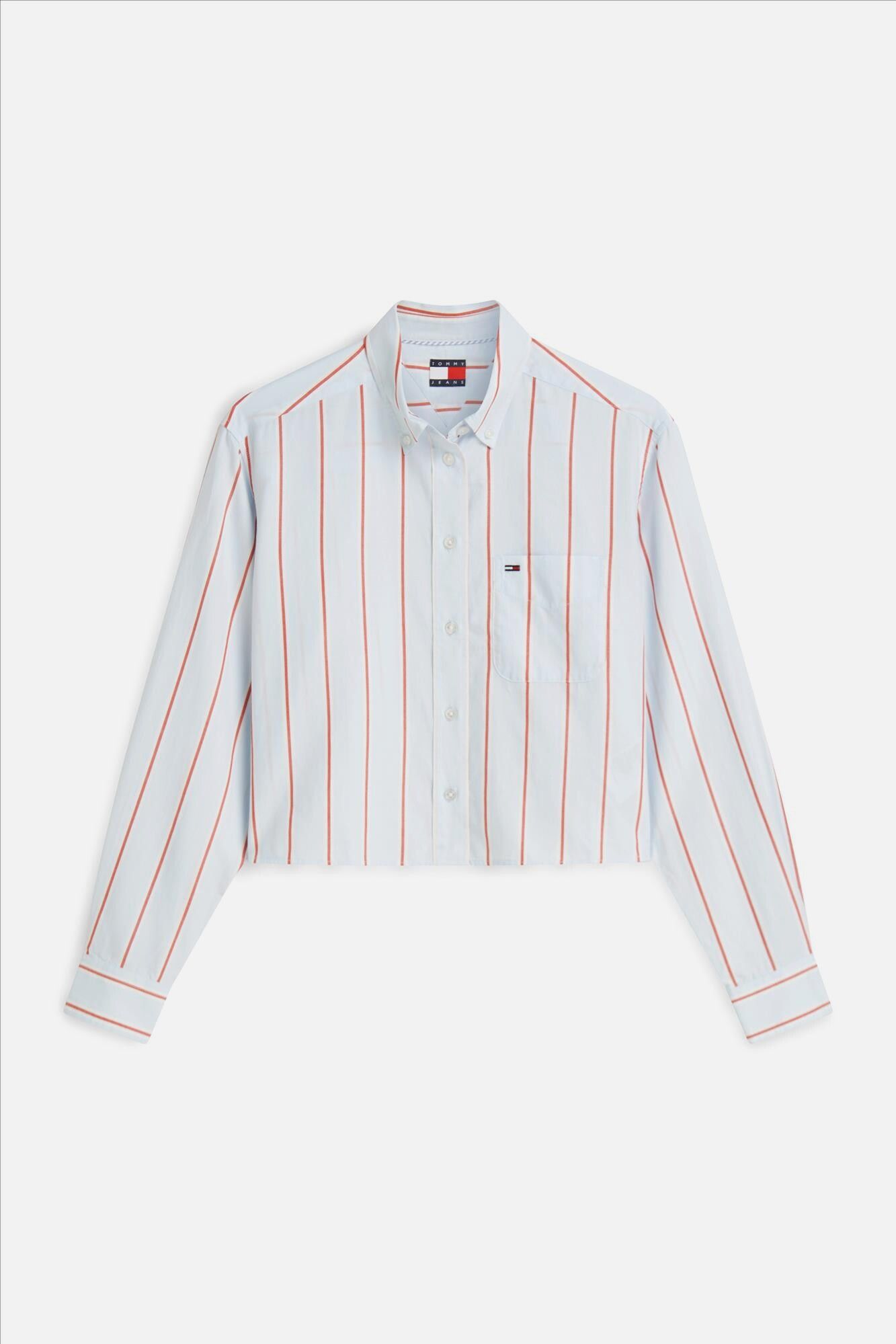 Tommy Jeans - Lichtblauwe Relaxed Crop blouse