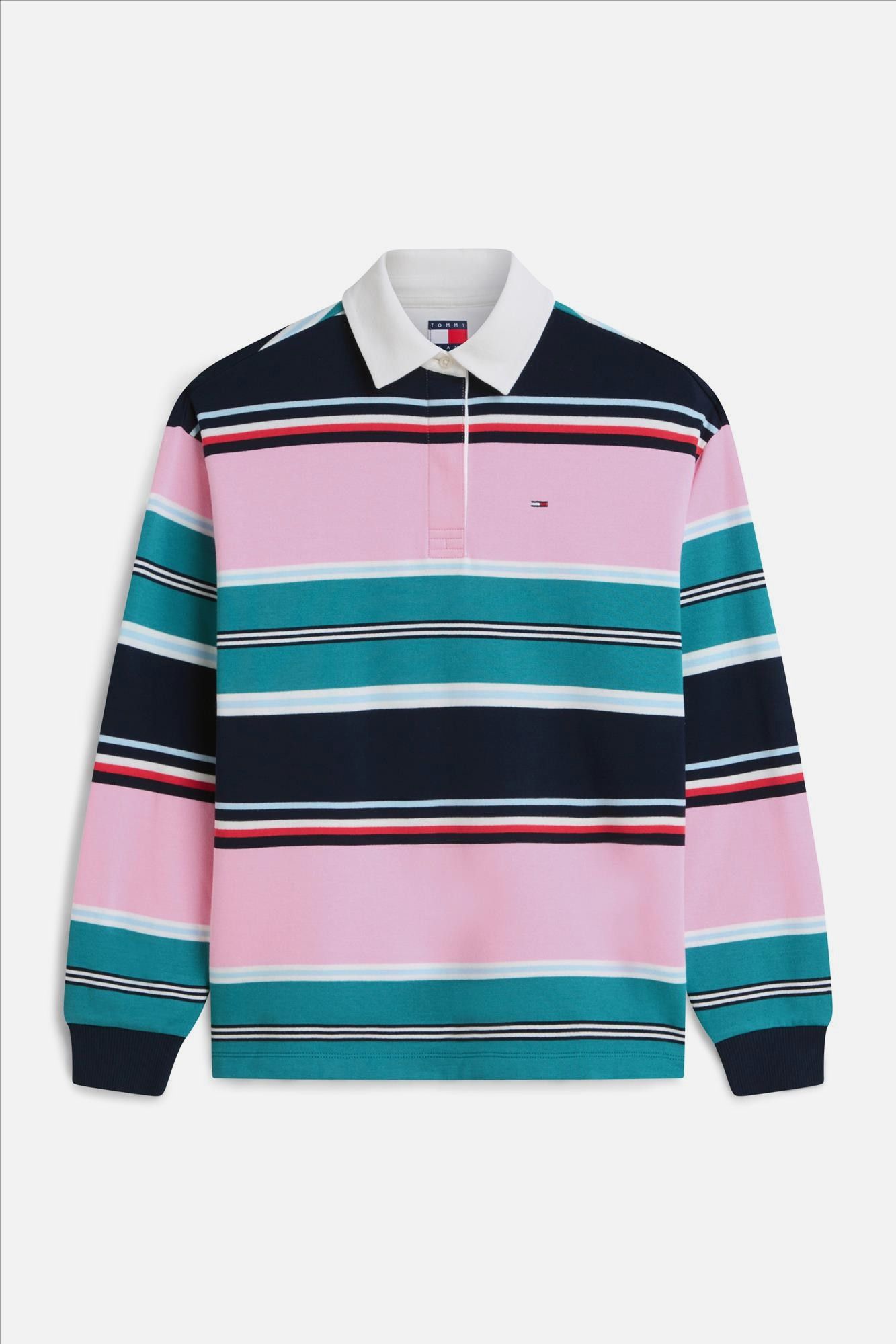 Tommy Jeans - Multicolor Stripe Rugby sweater
