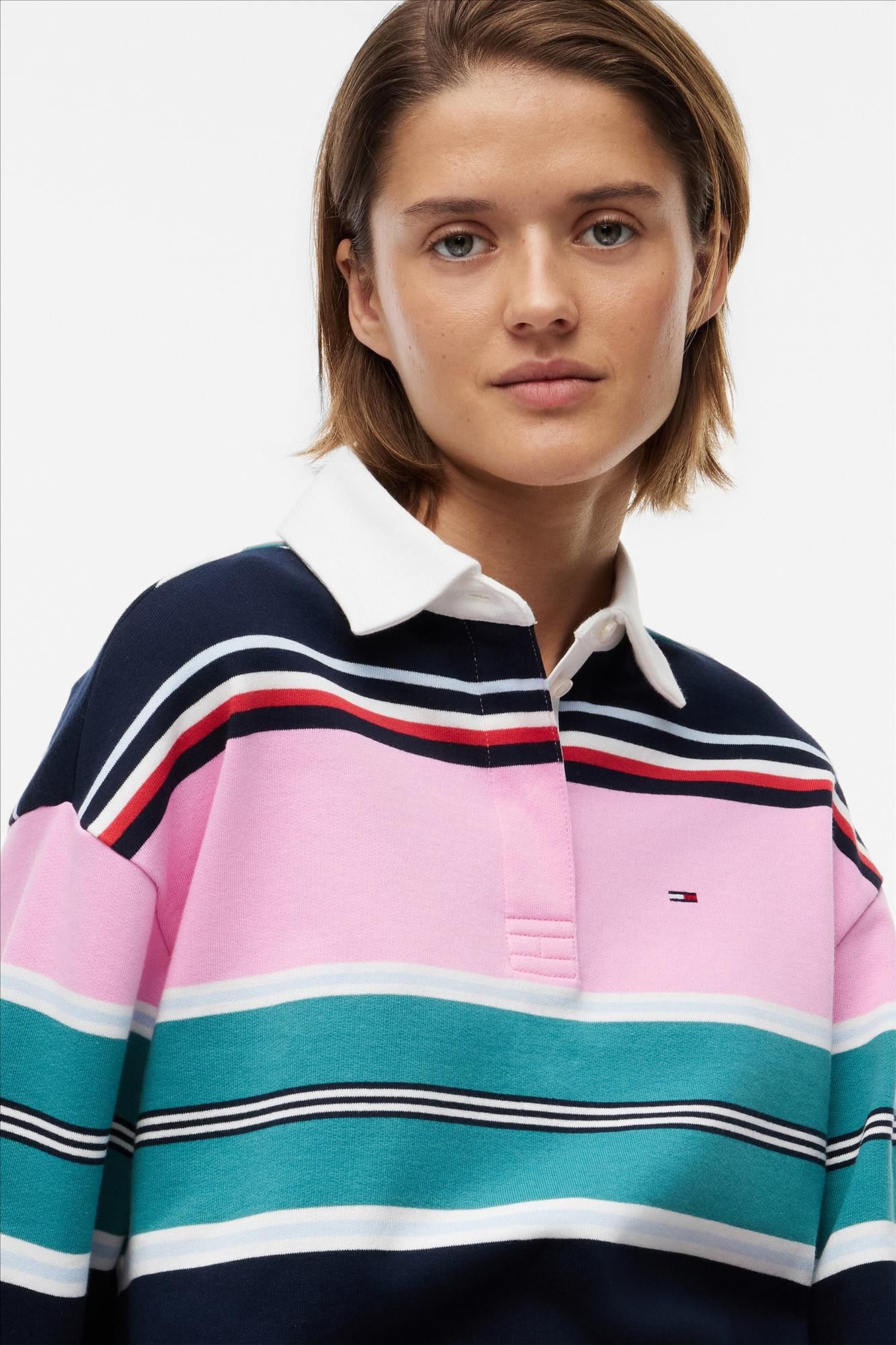 Tommy Jeans - Multicolor Stripe Rugby sweater