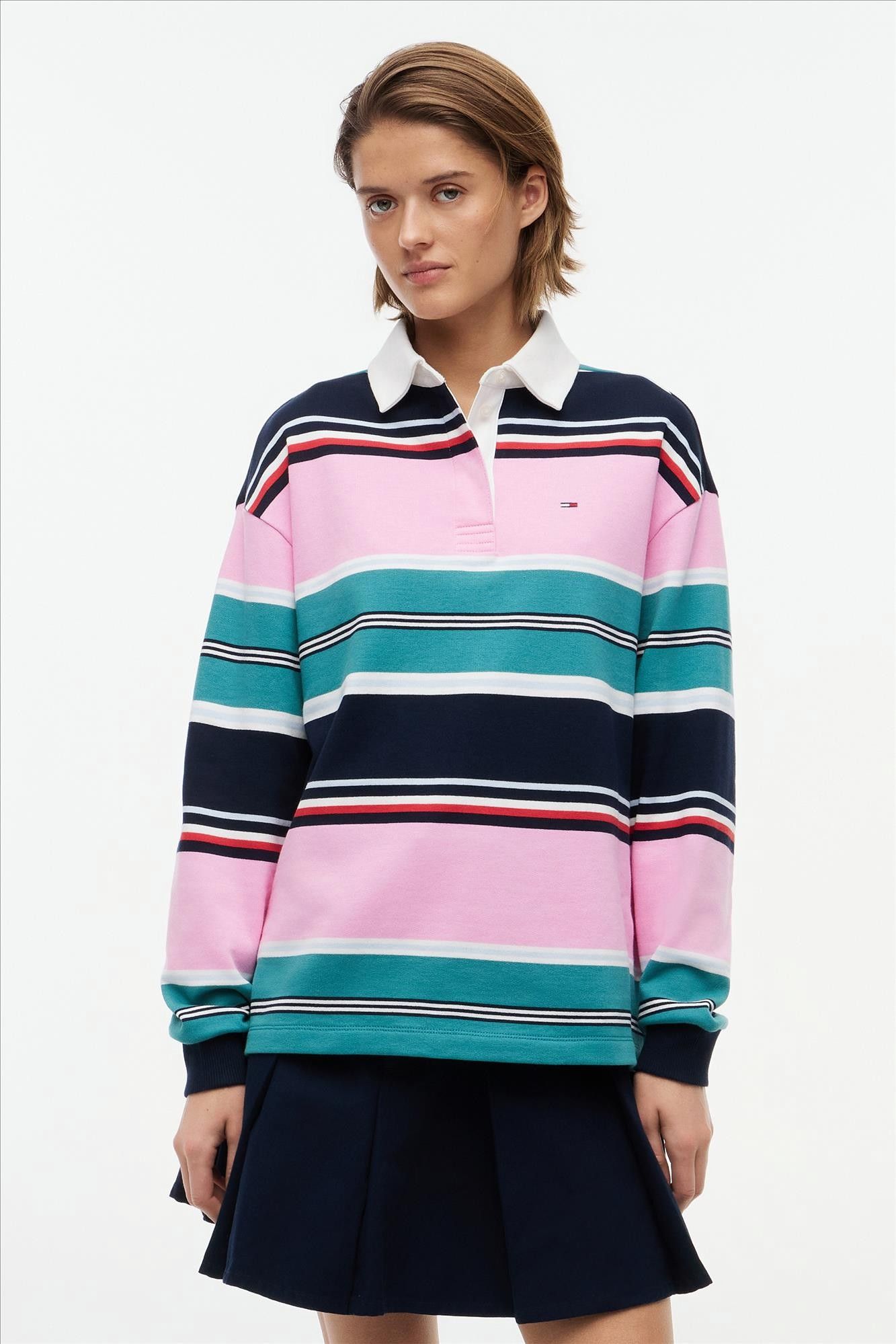 Tommy Jeans - Multicolor Stripe Rugby sweater