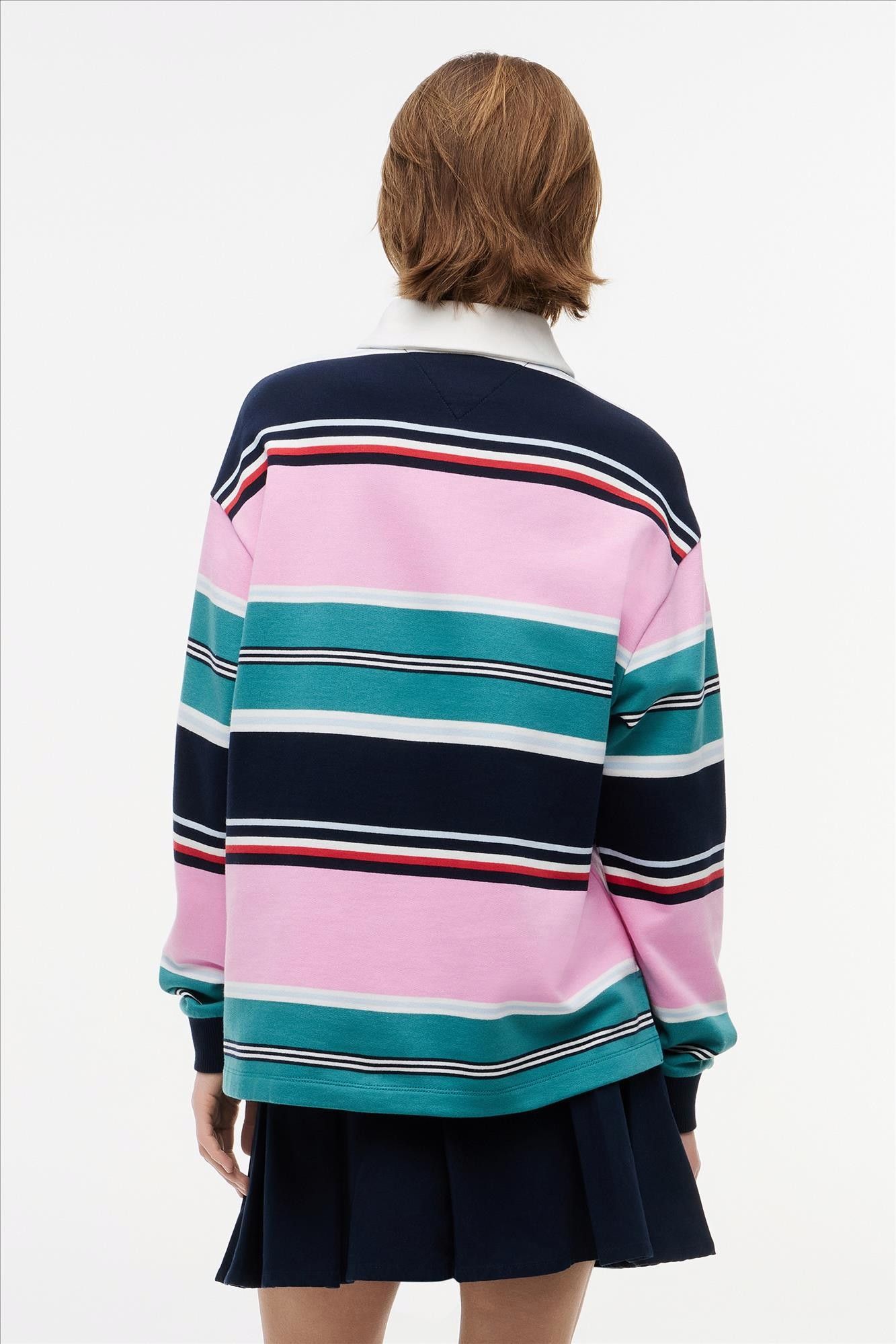 Tommy Jeans - Multicolor Stripe Rugby sweater